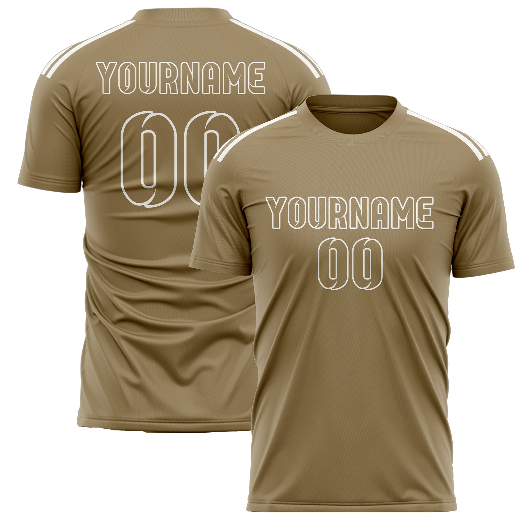 Custom Light Khaki Light Khaki Soccer Jersey