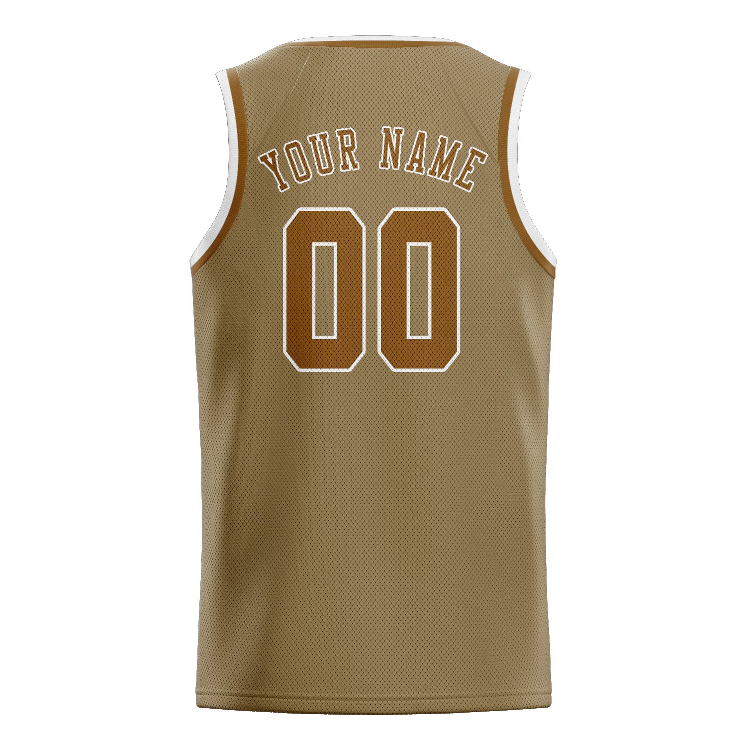 Custom Light Khaki Khaki Basketball Jersey
