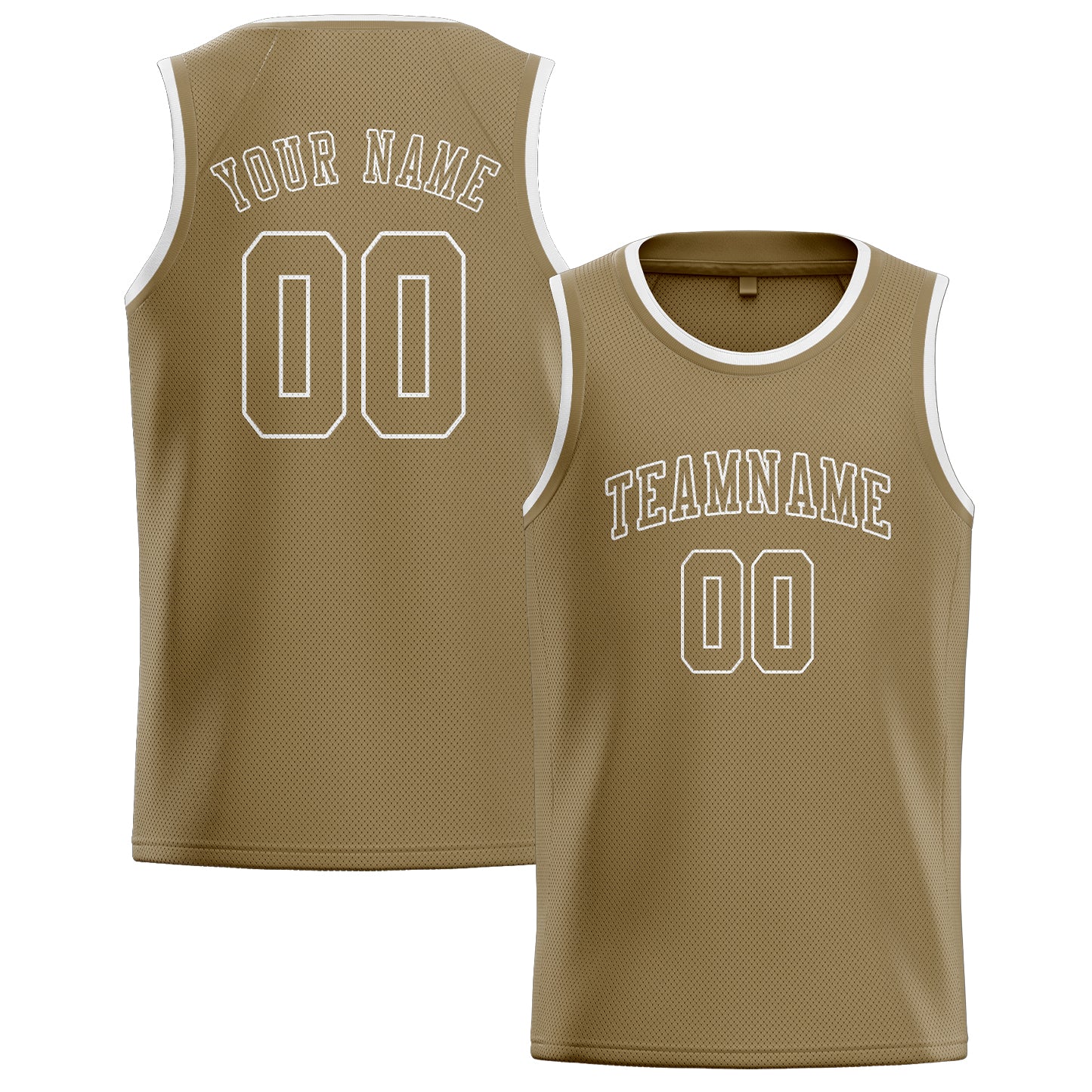 Custom Light Khaki Light Khaki Basketball Jersey
