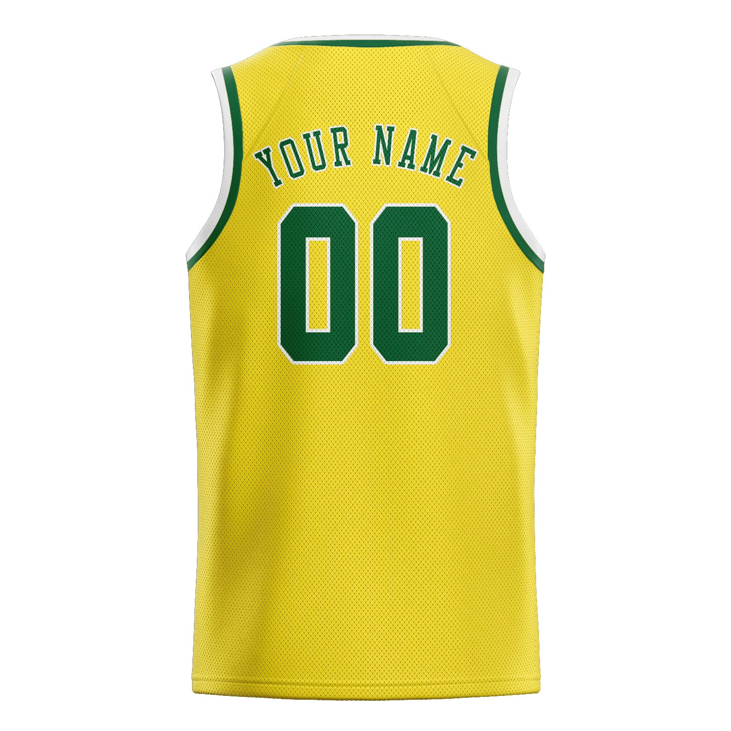 Custom Light Yellow Green Basketball Jersey
