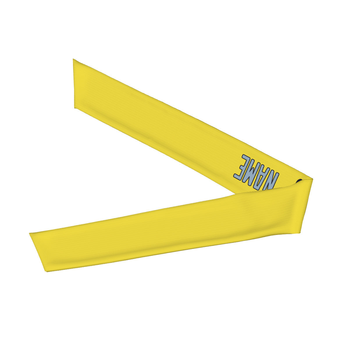 Custom Light Yellow Light Blue Headband