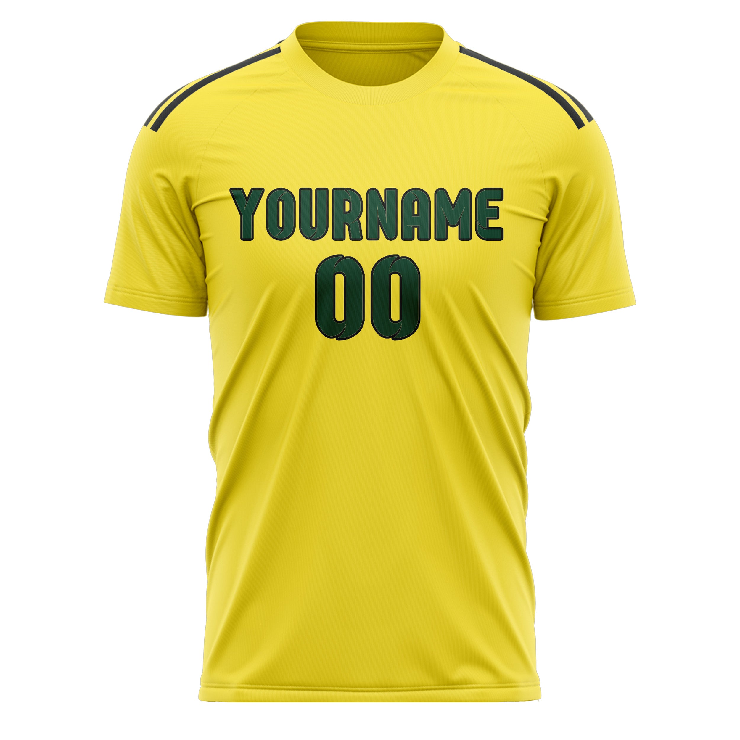 Custom Light Yellow Green Soccer Jersey