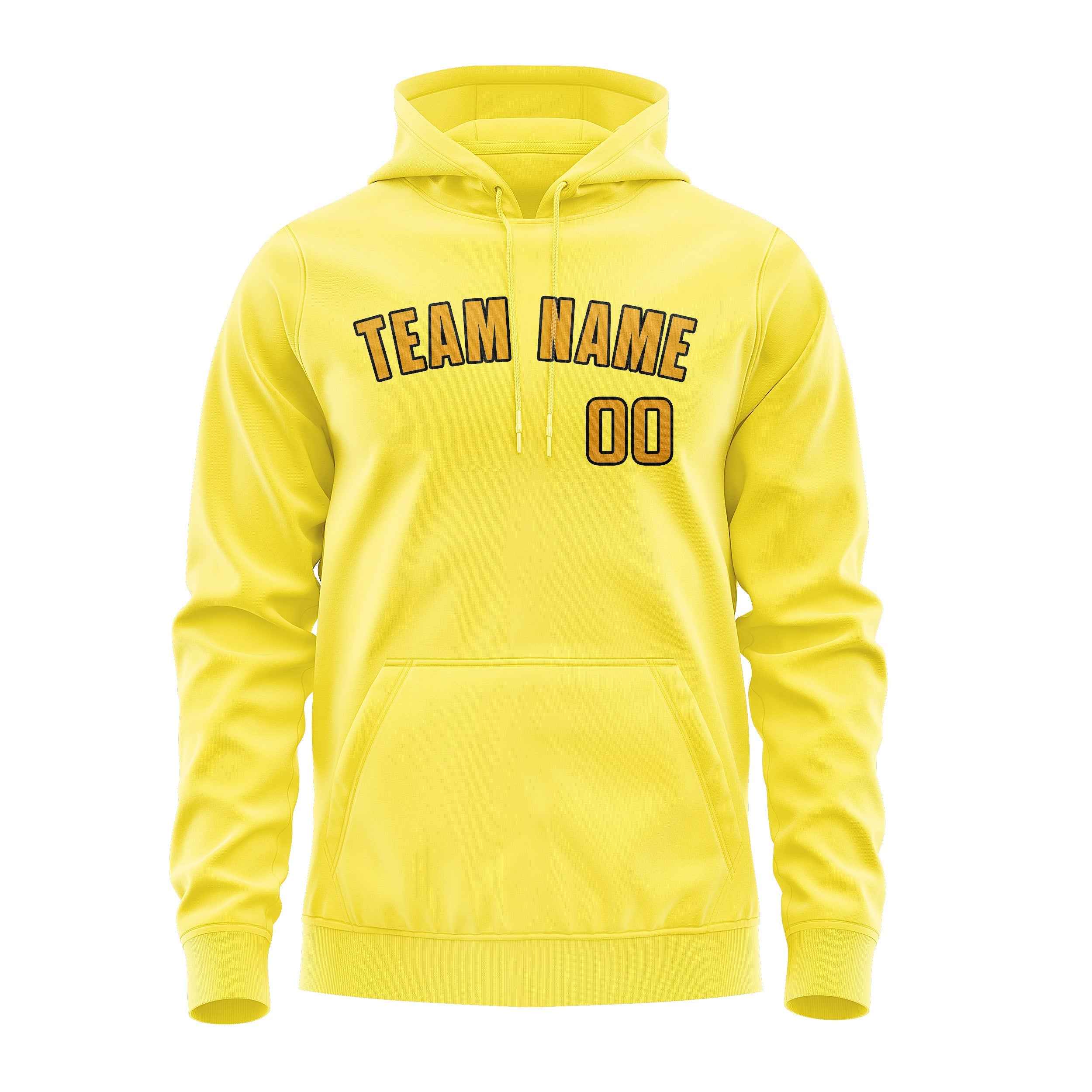 Custom Light Yellow Yellow Hoodie
