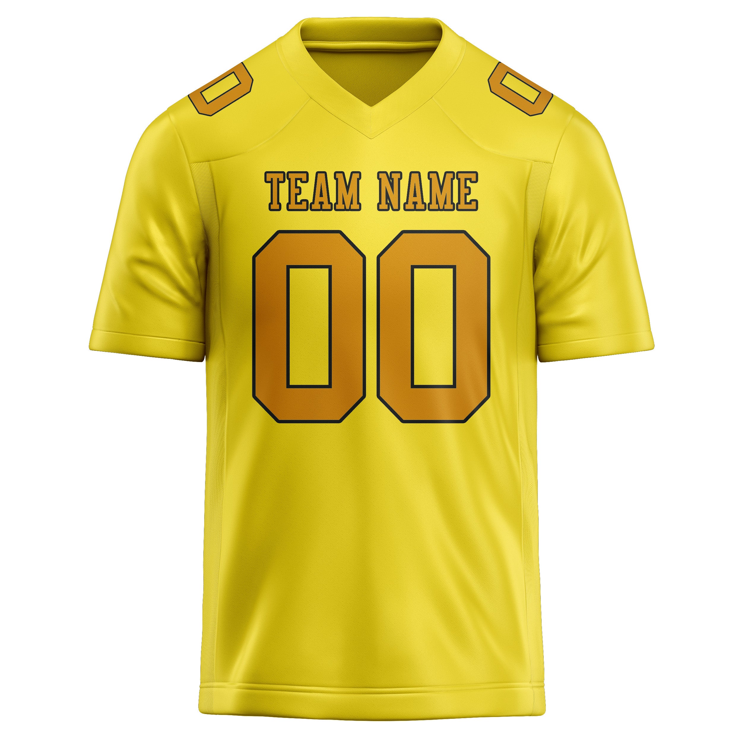 Custom Light Yellow Yellow Football Jersey