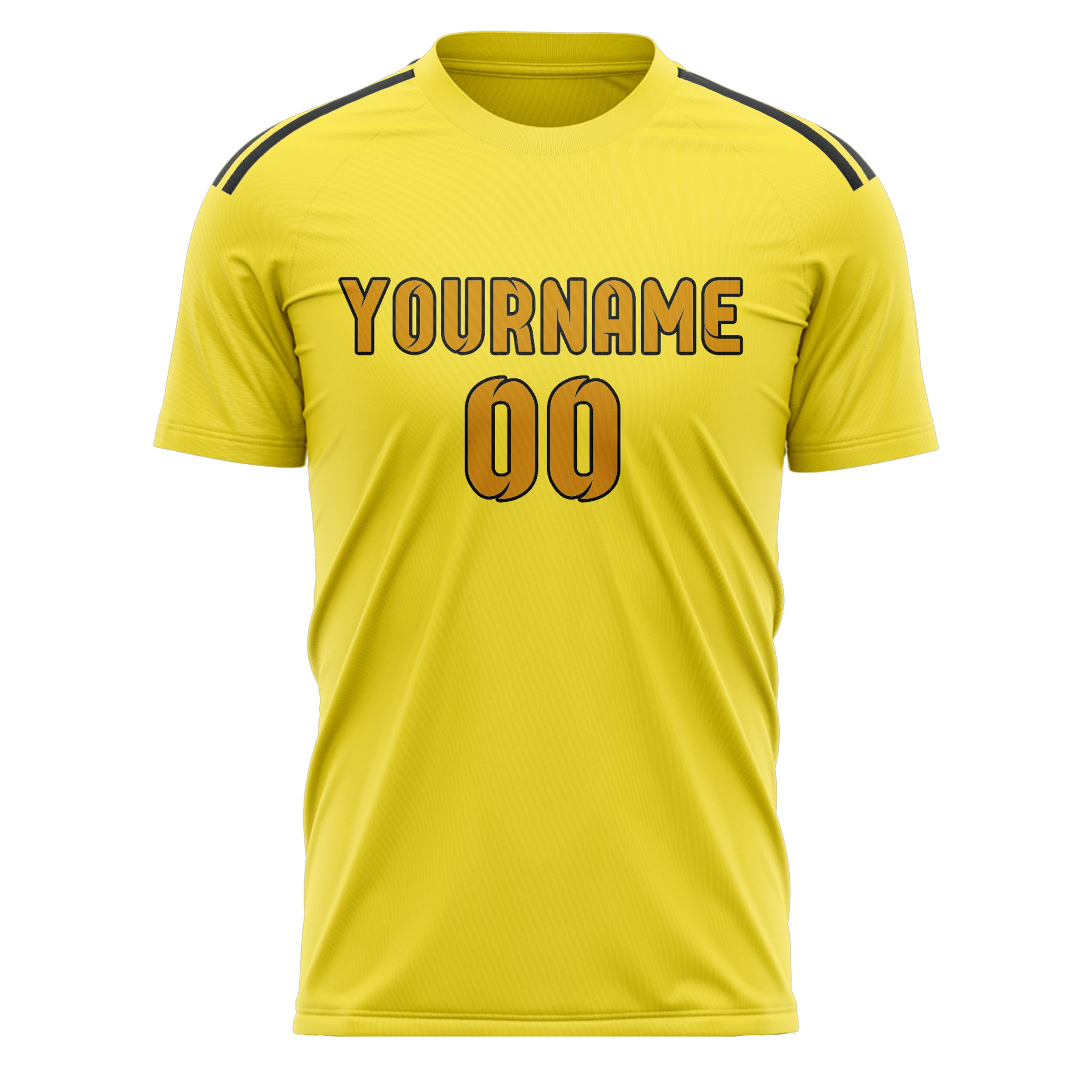 Custom Light Yellow Yellow Soccer Jersey