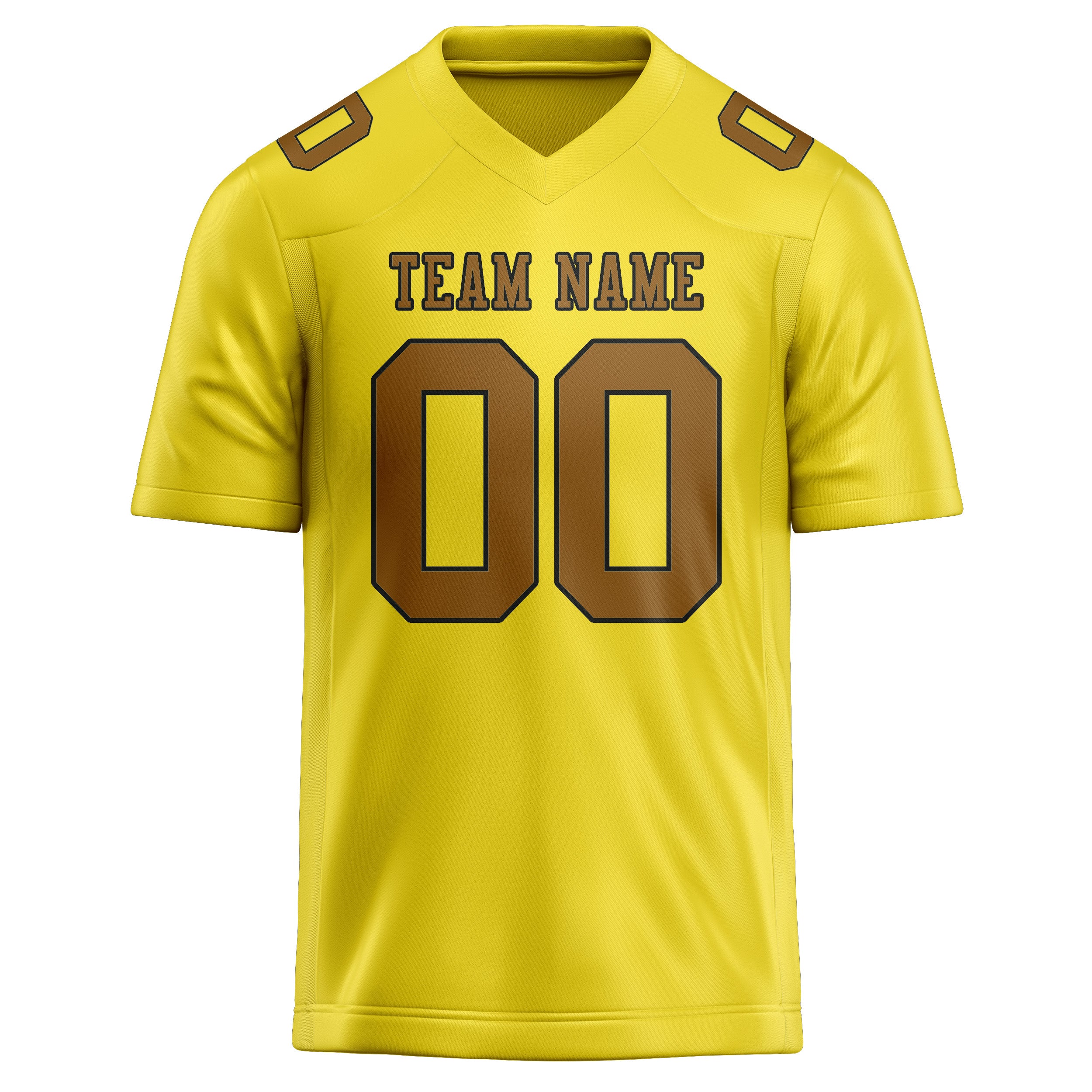Custom Light Yellow Khaki Football Jersey
