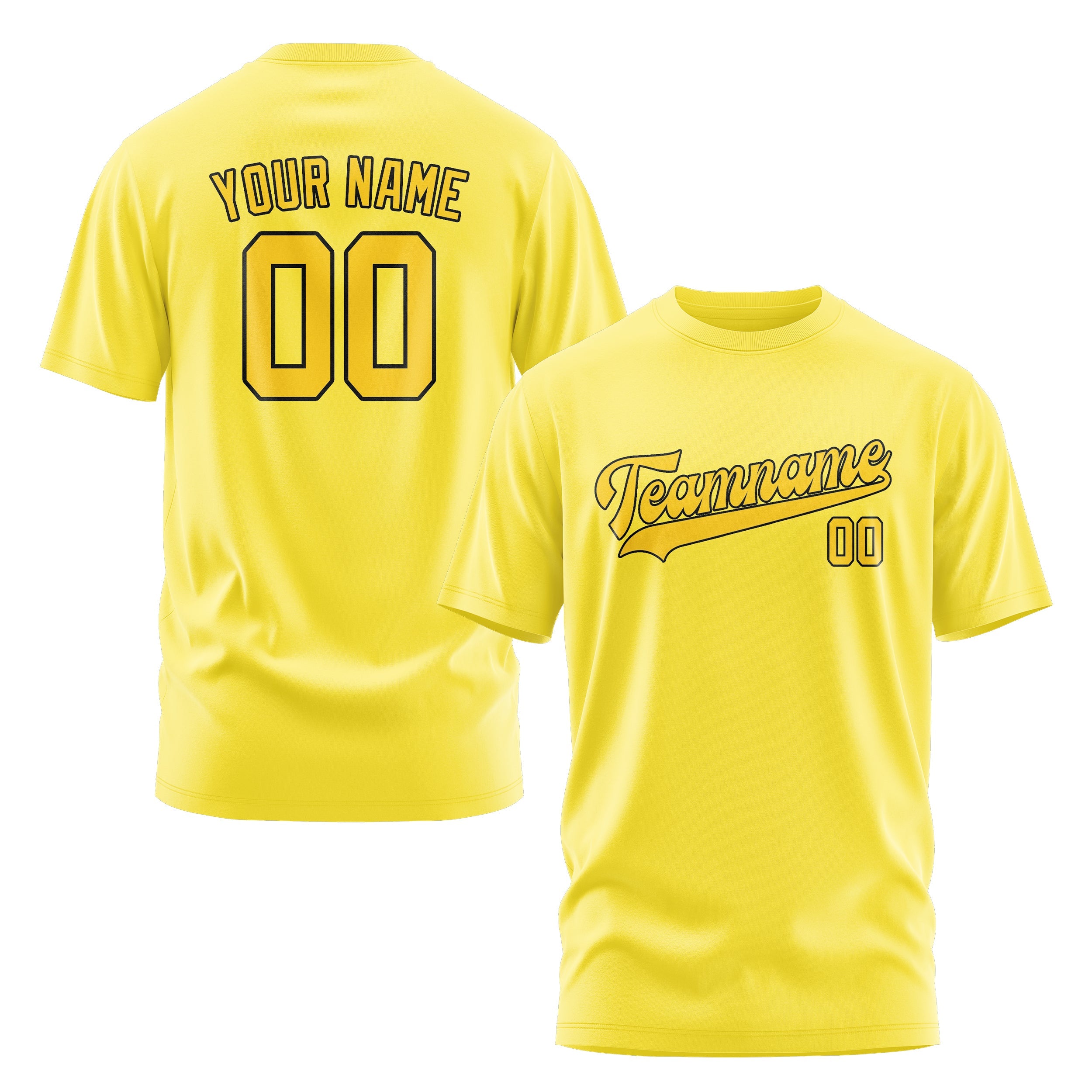Custom Light Yellow Gold T-Shirt