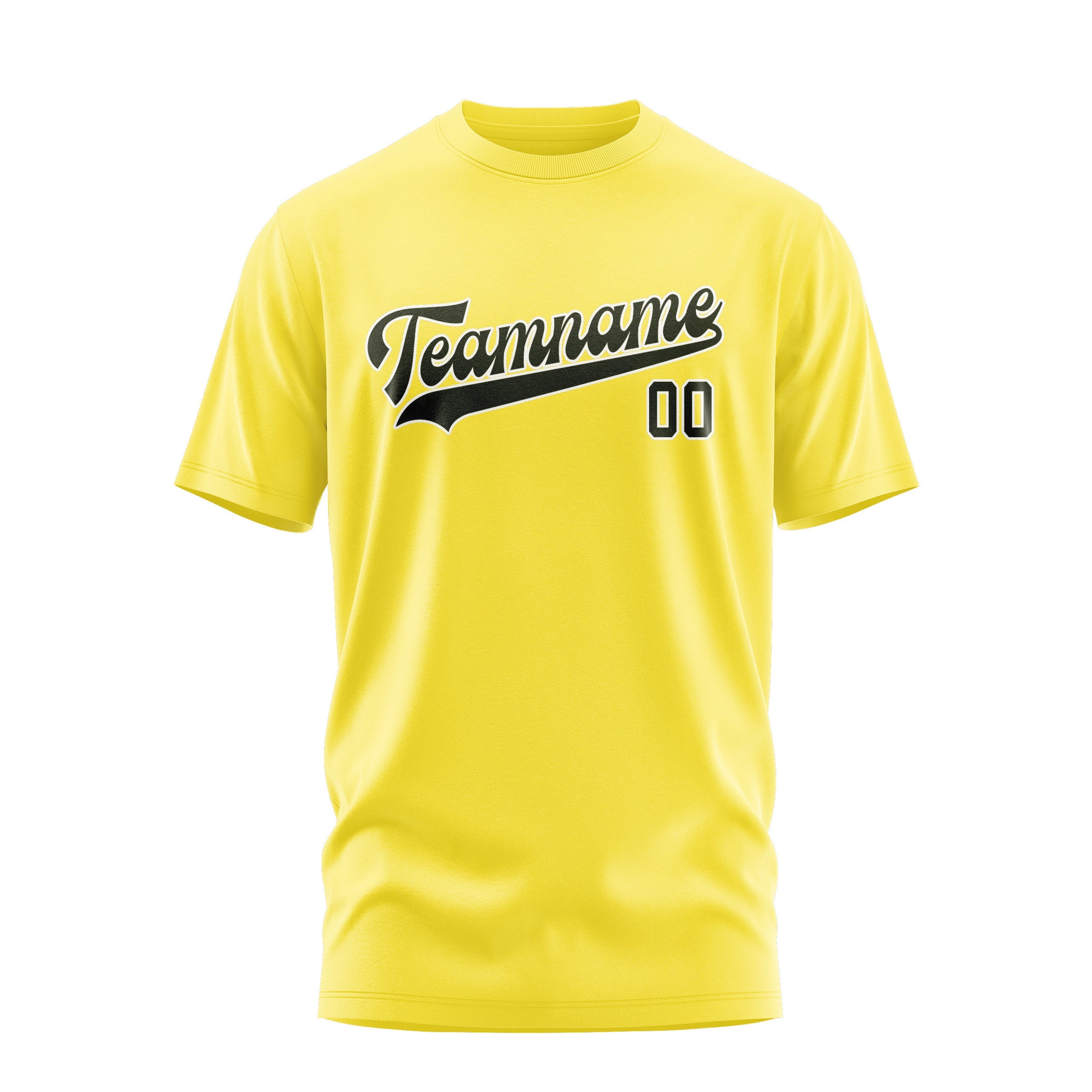 Custom Light Yellow Olive T-Shirt