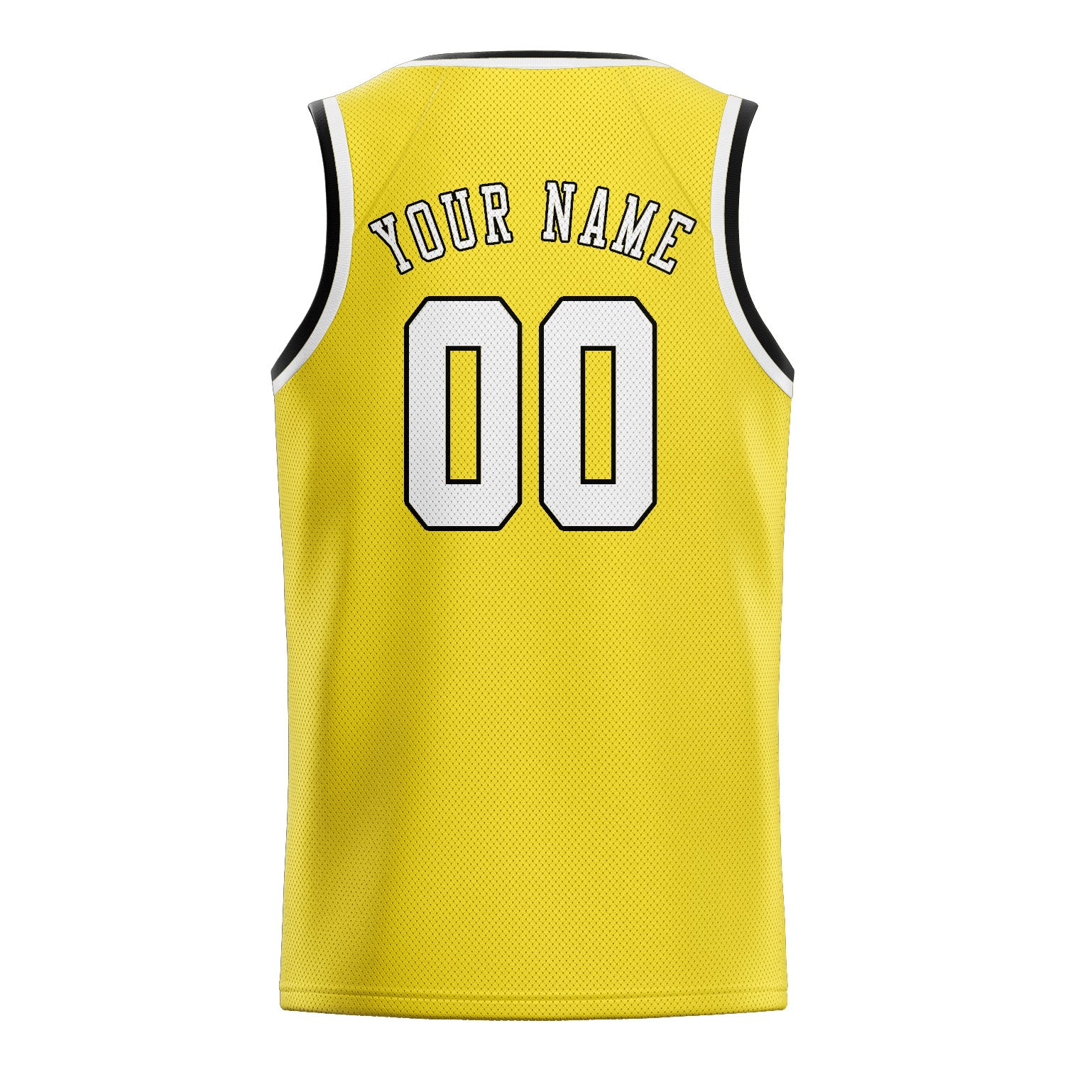 Custom Light Yellow White Basketball Jersey