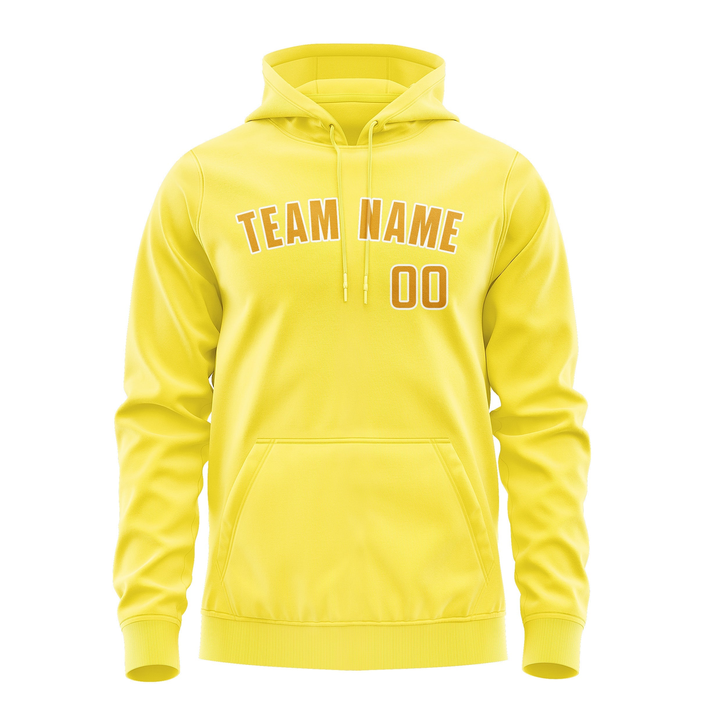 Custom Light Yellow Yellow Hoodie