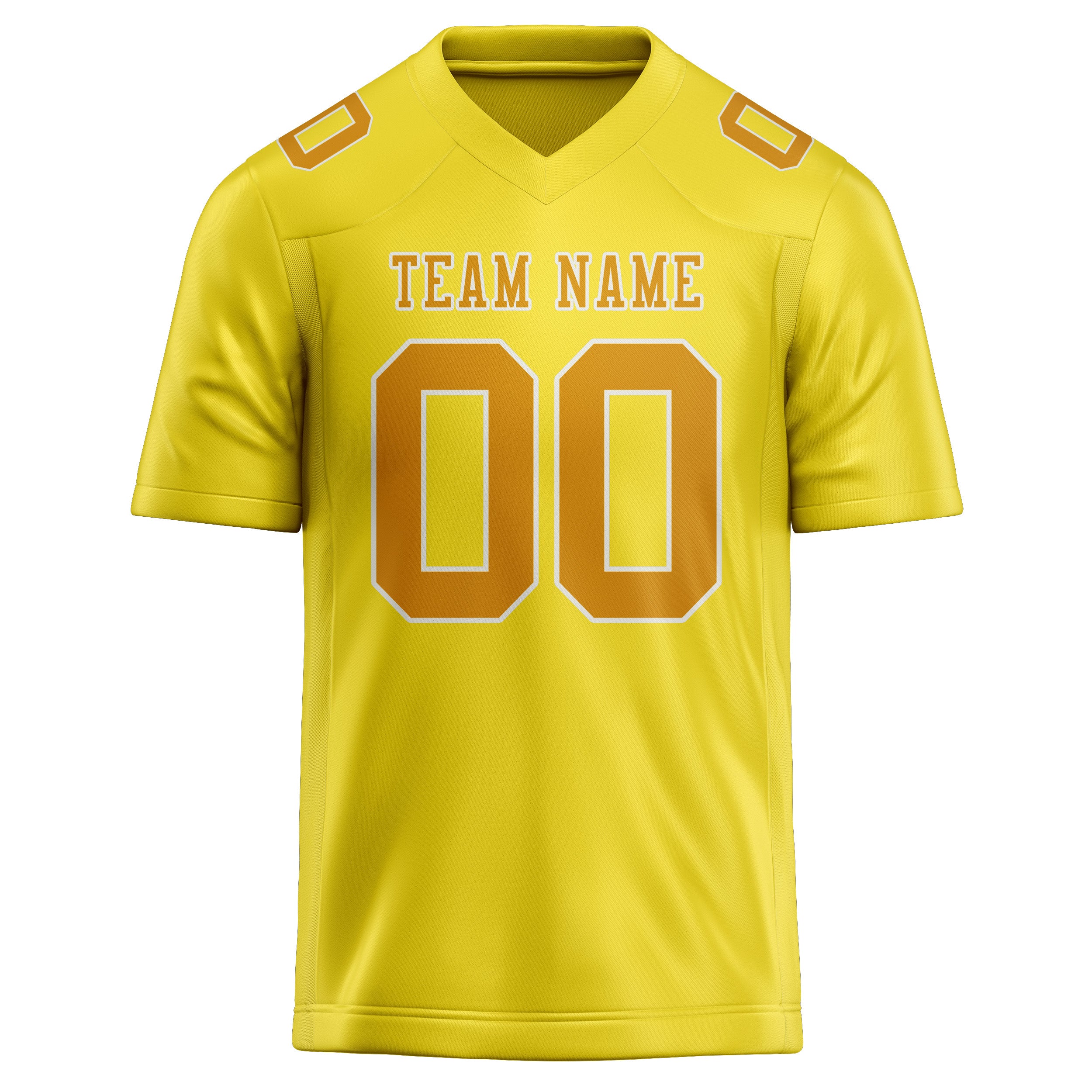 Custom Light Yellow Yellow Football Jersey