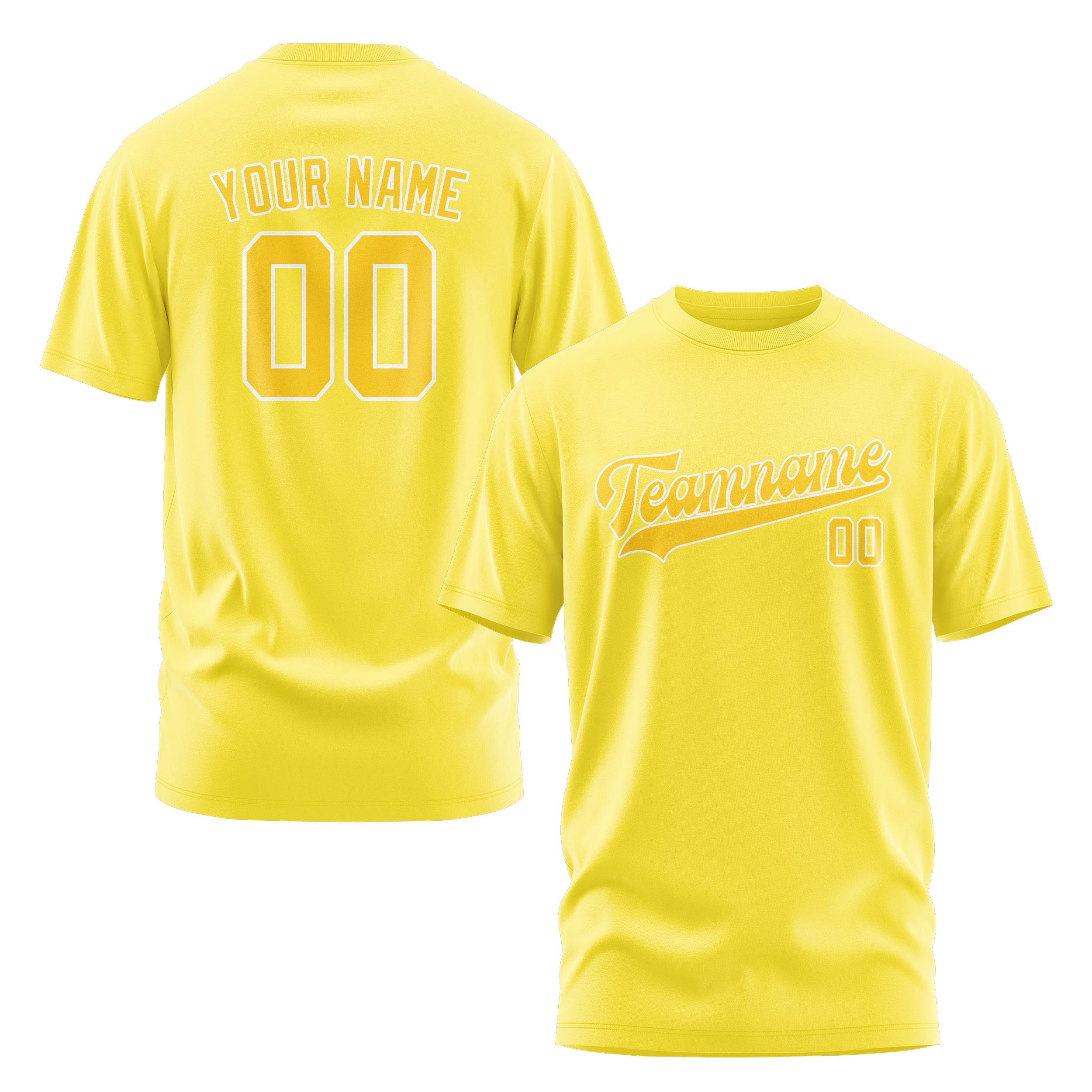 Custom Light Yellow Gold T-Shirt