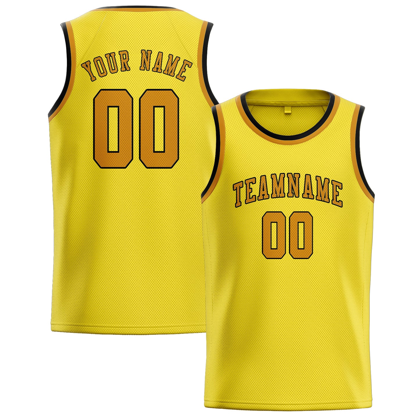 Custom Light Yellow Yellow Basketball Jersey