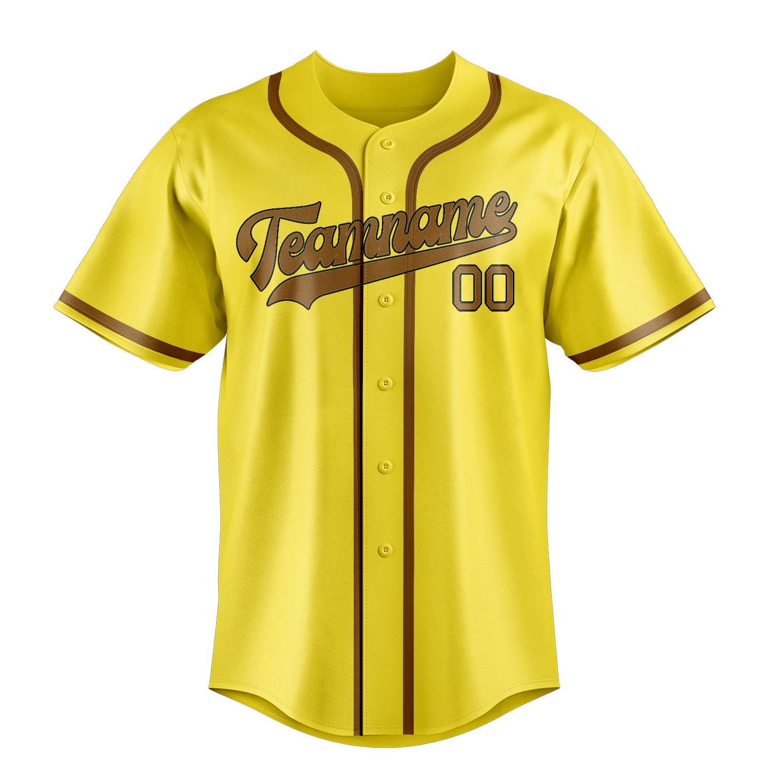 Custom Light Yellow Khaki Baseball Jersey