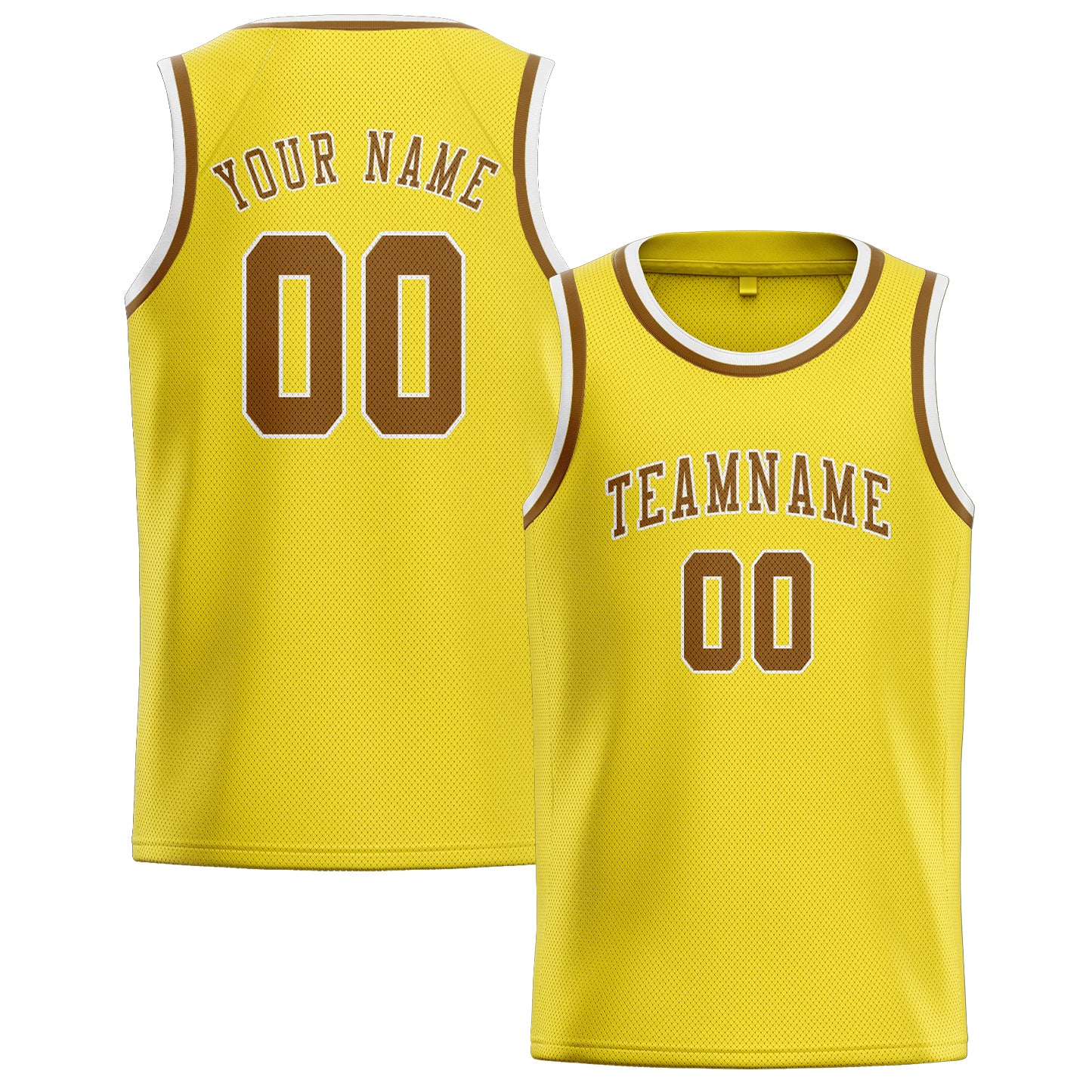 Custom Light Yellow Khaki Basketball Jersey