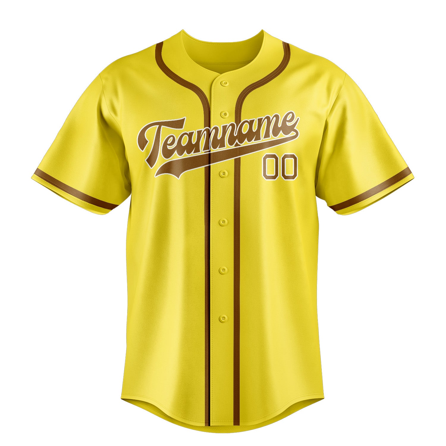 Custom Light Yellow Khaki Baseball Jersey