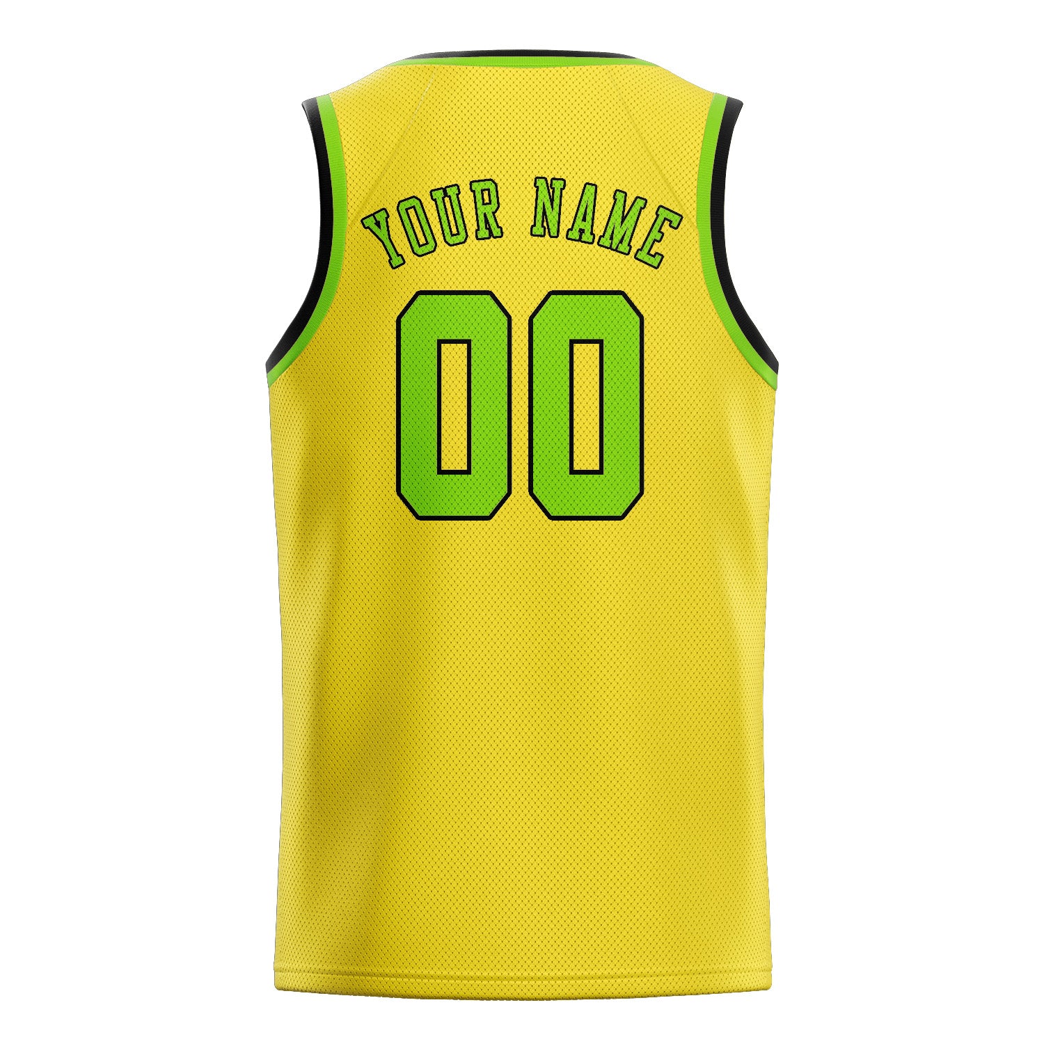 Custom Light Yellow Emerald Green Basketball Jersey