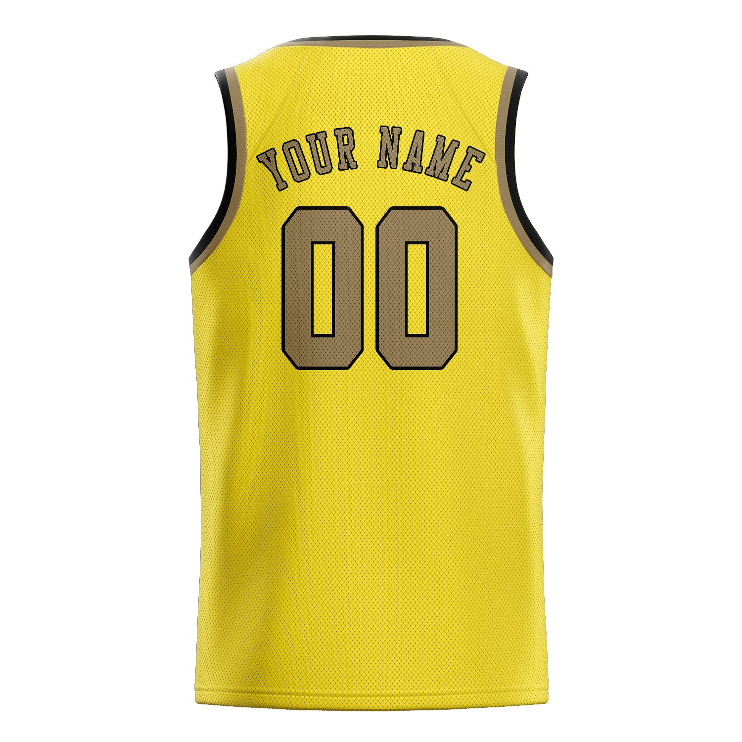 Custom Light Yellow Light Khaki Basketball Jersey