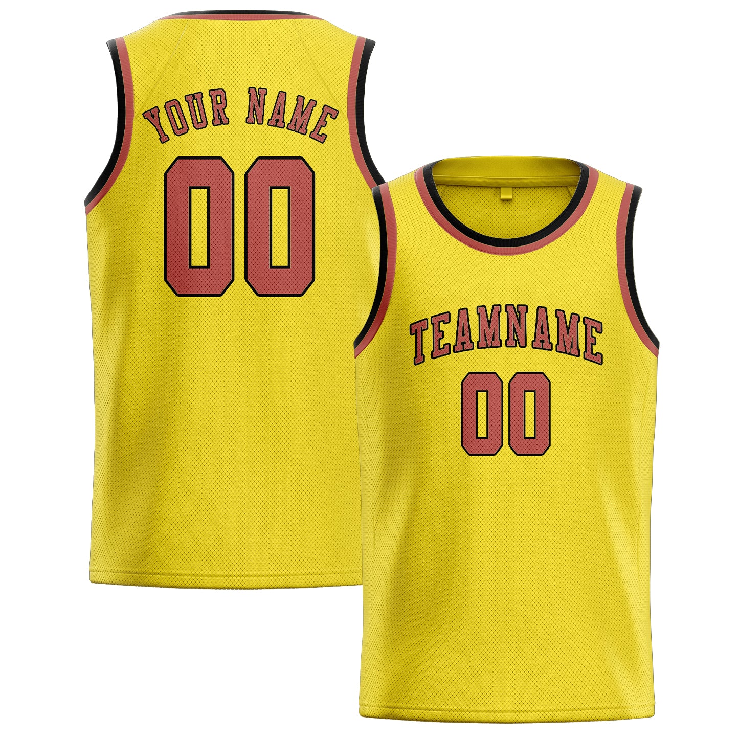 Custom Light Yellow Copper Rose Basketball Jersey