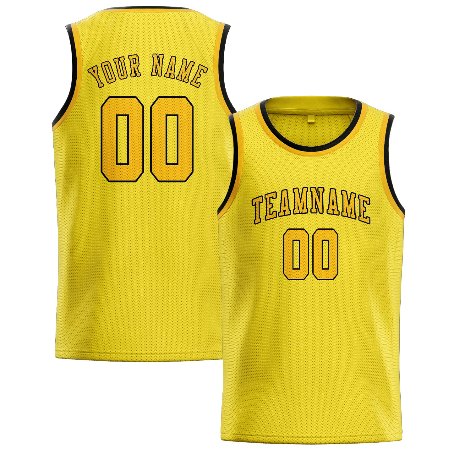 Custom Light Yellow Gold Basketball Jersey