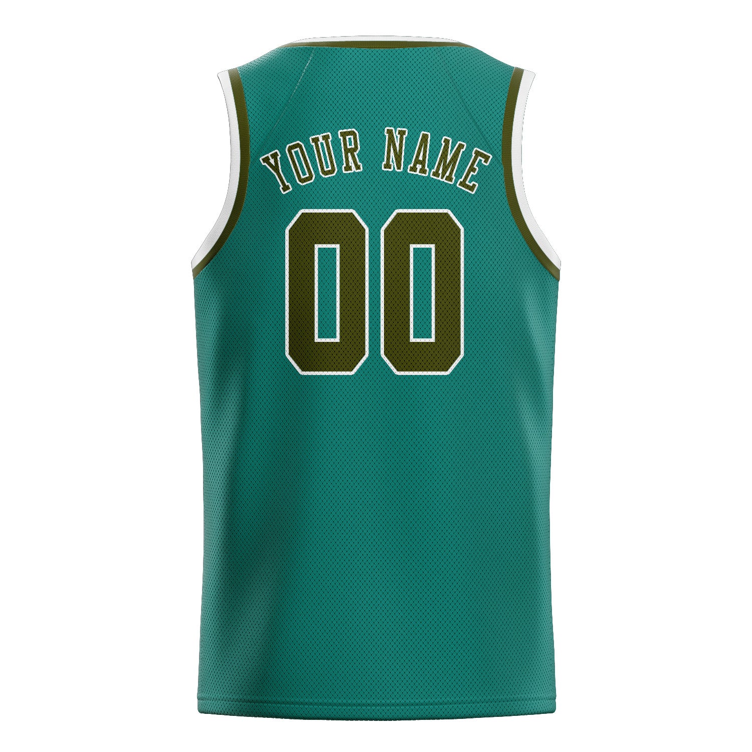 Custom Blue Green Olive Basketball Jersey