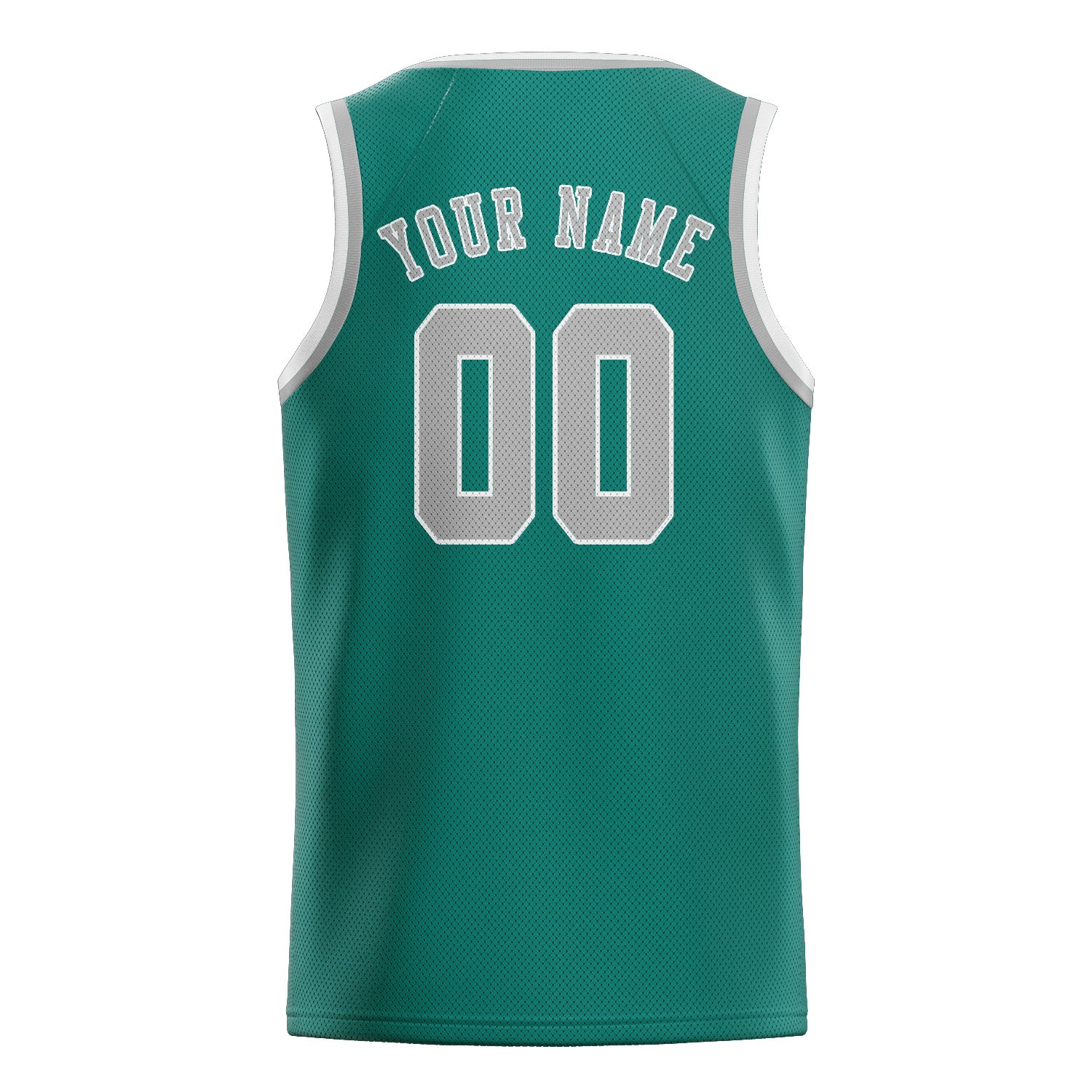 Custom Blue Green Gray Basketball Jersey