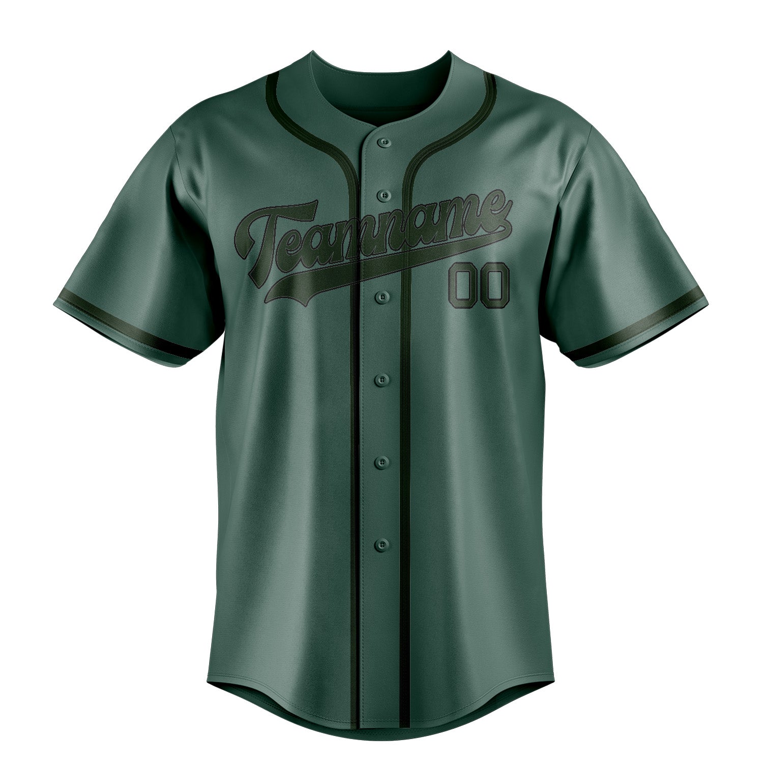 Custom Blue Green Dark Green Baseball Jersey