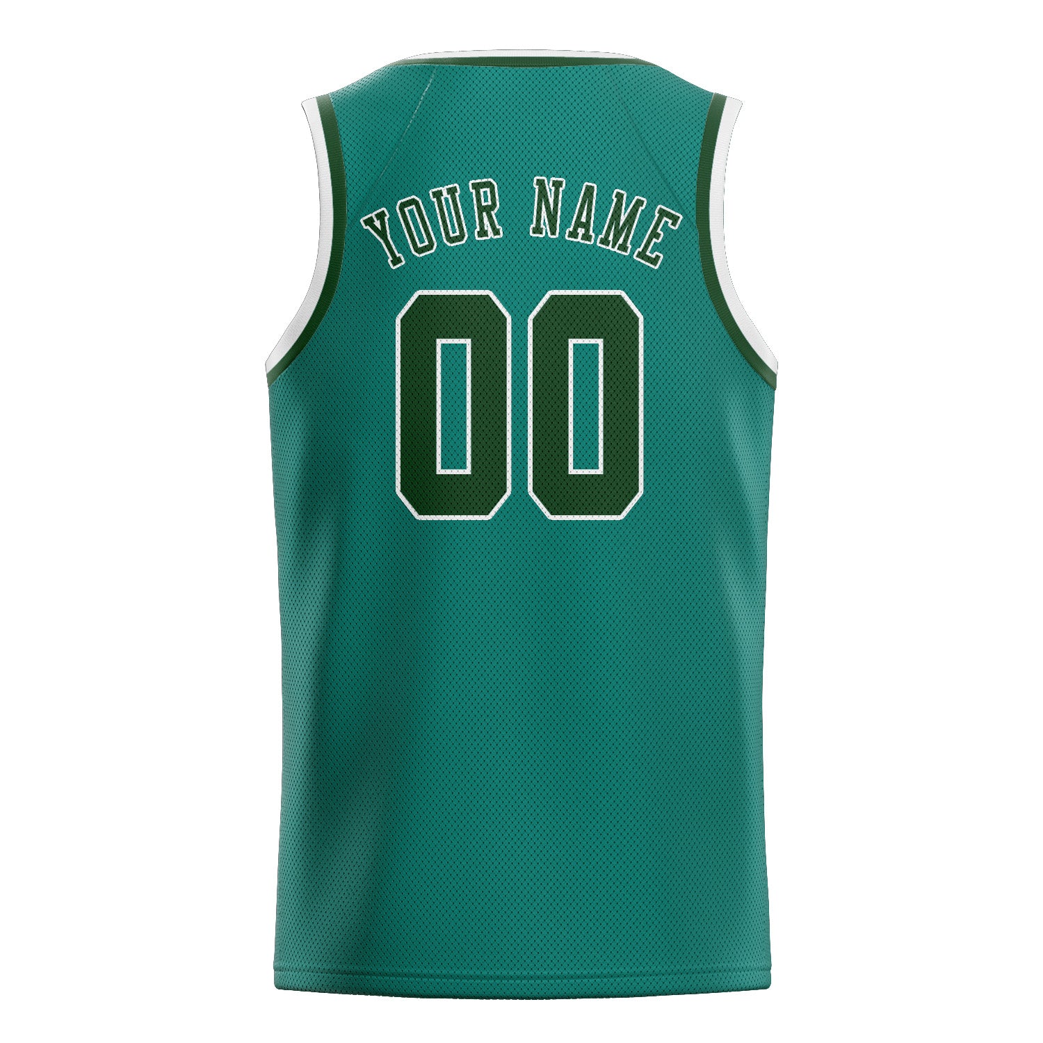 Custom Blue Green Dark Green Basketball Jersey