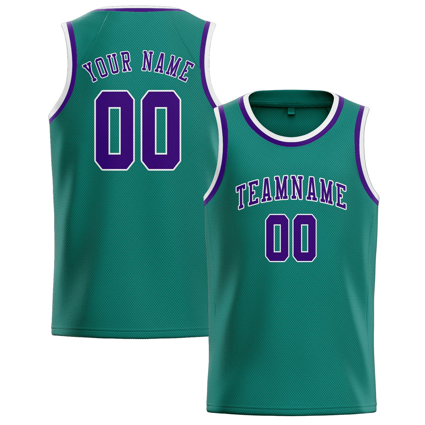 Custom Blue Green Purple Basketball Jersey