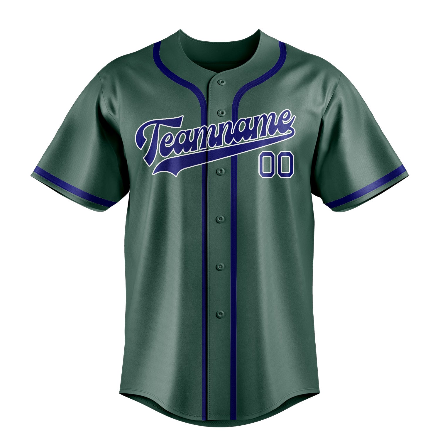 Custom Blue Green Sky Blue Baseball Jersey