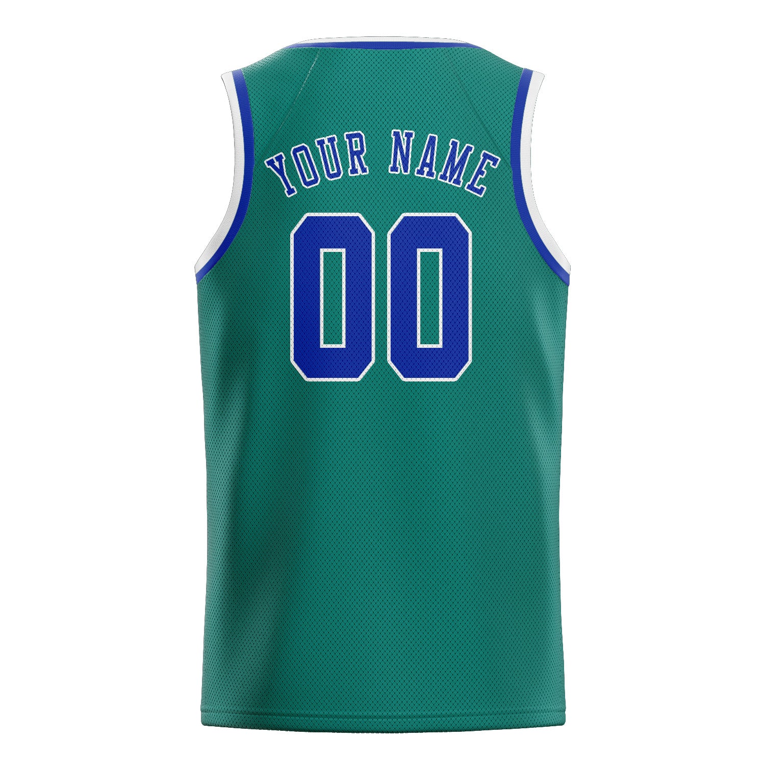 Custom Blue Green Sky Blue Basketball Jersey