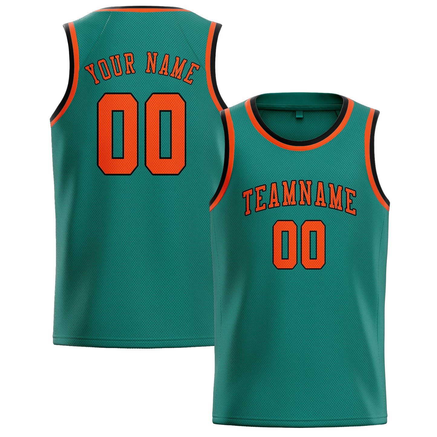 Custom Blue Green Orange Red Basketball Jersey