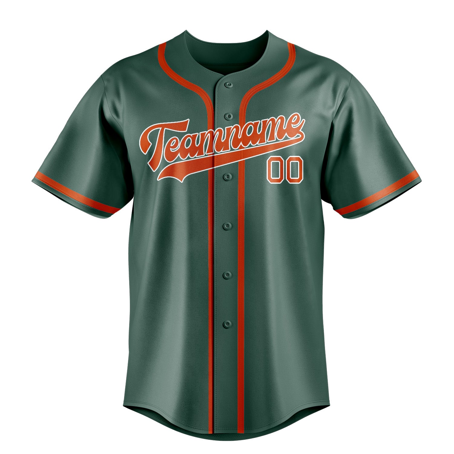 Custom Blue Green Orange Red Baseball Jersey