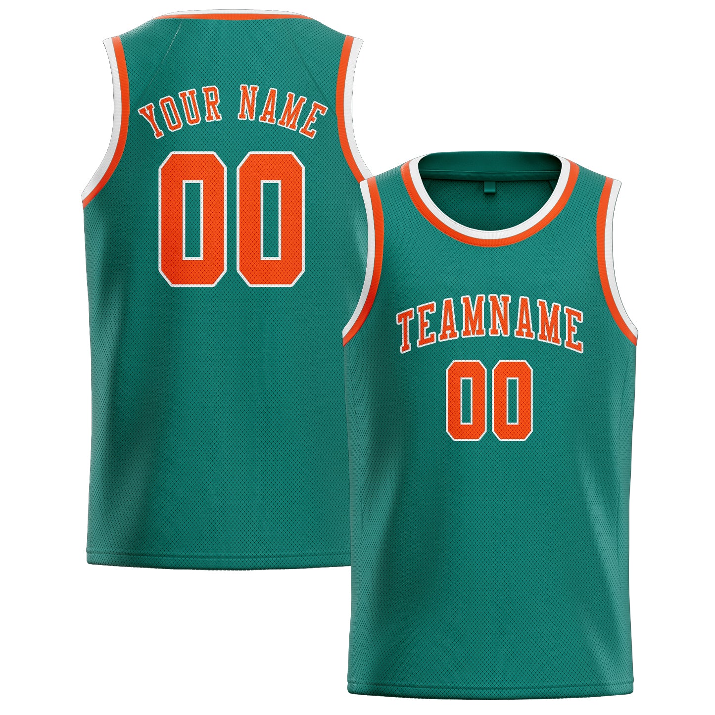 Custom Blue Green Orange Red Basketball Jersey