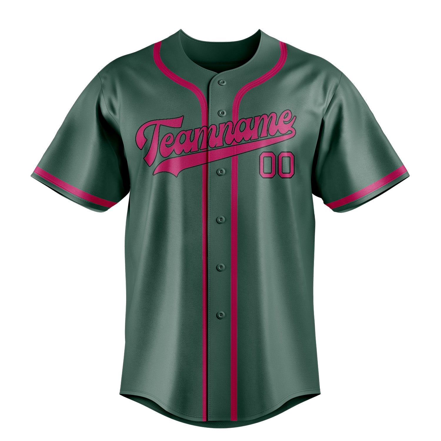 Custom Blue Green Pink Baseball Jersey