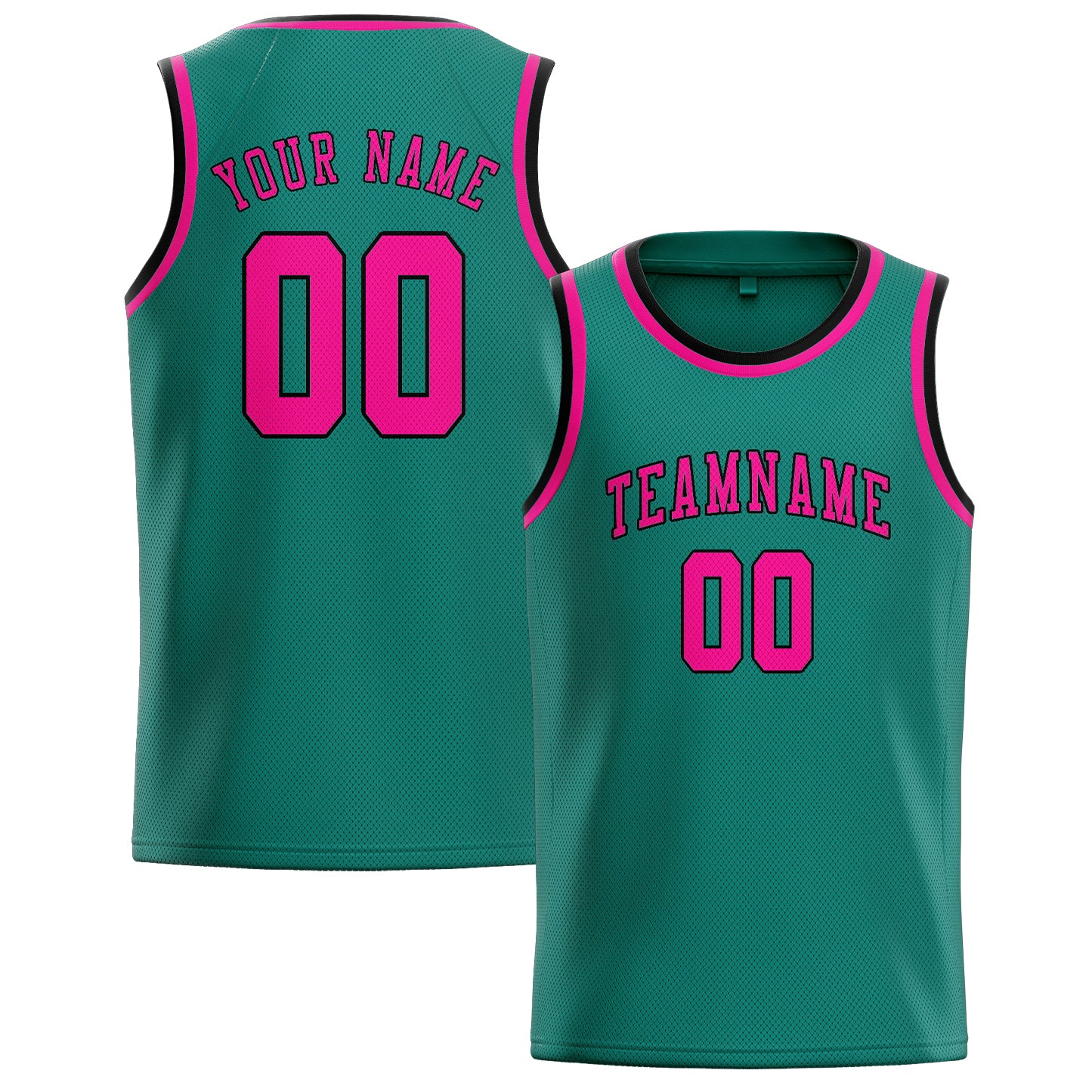 Custom Blue Green Pink Basketball Jersey