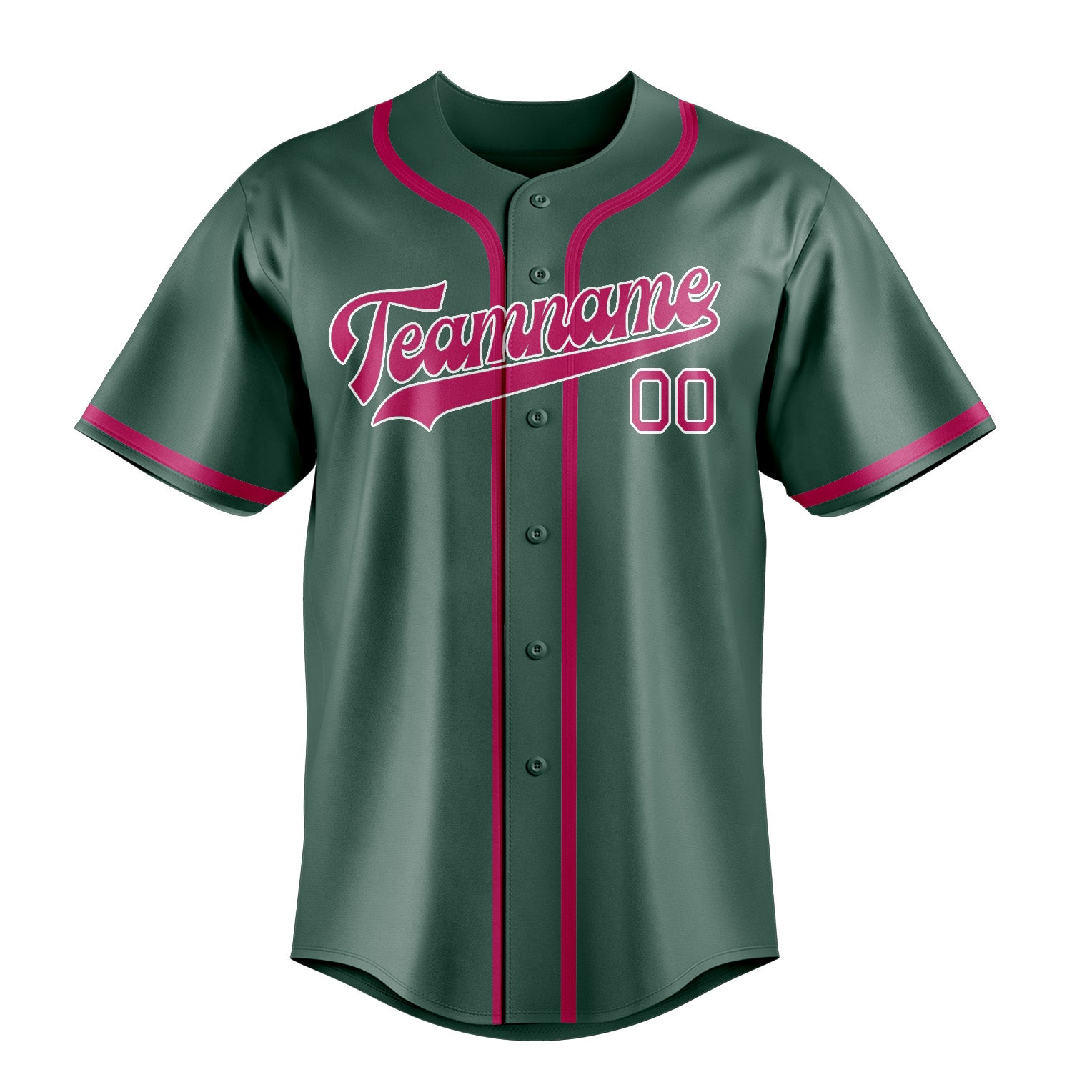 Custom Blue Green Pink Baseball Jersey