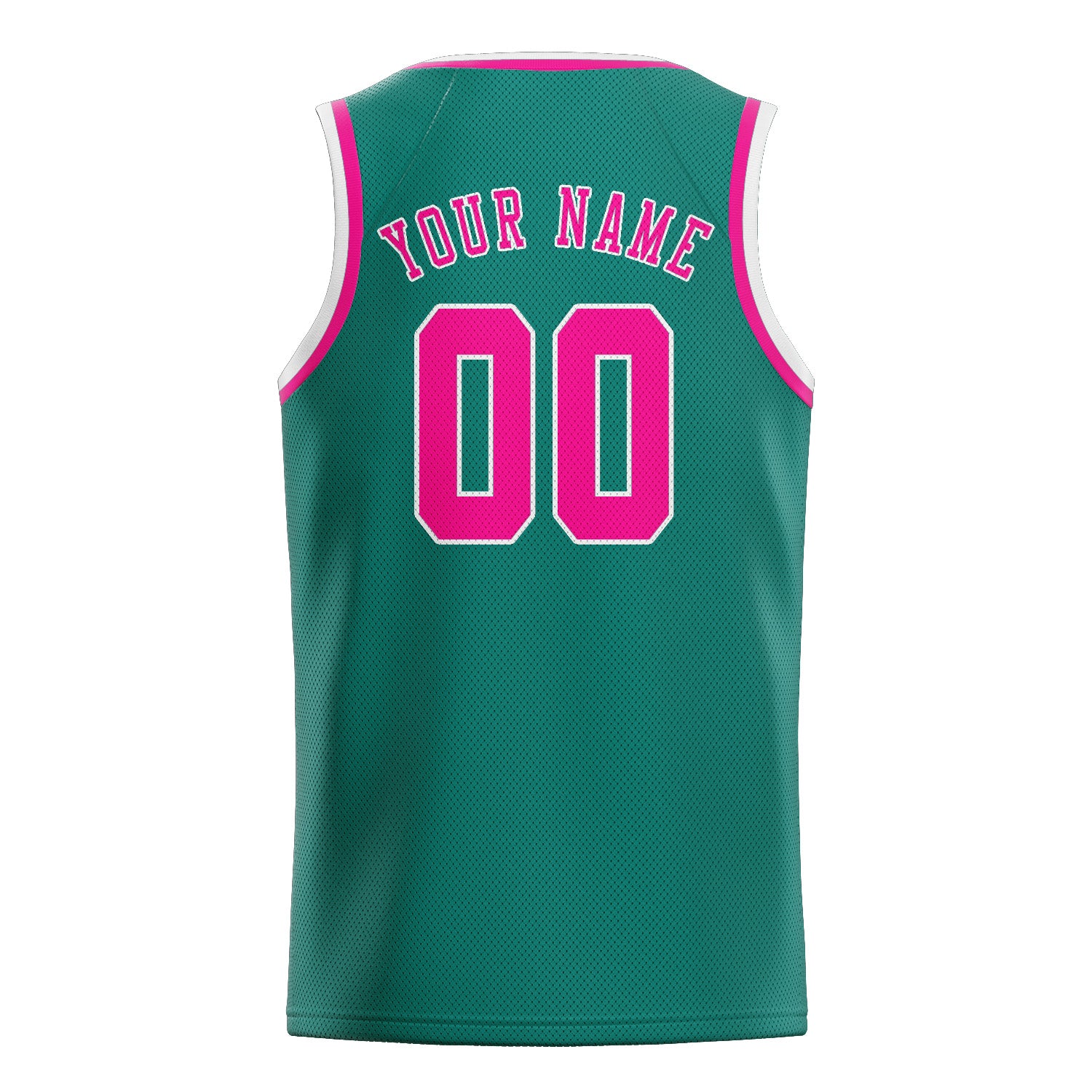 Custom Blue Green Pink Basketball Jersey