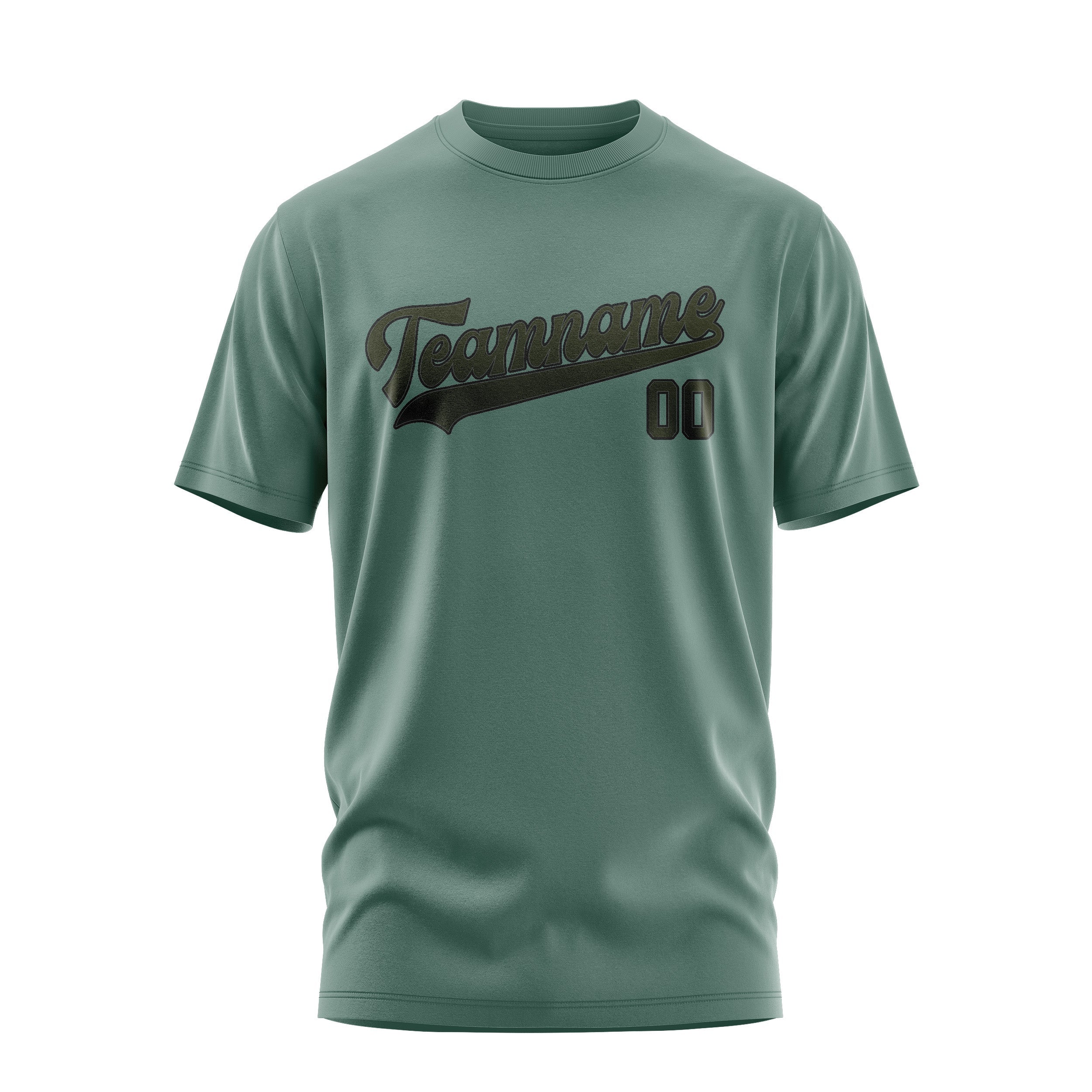 Custom Blue Green Olive T-Shirt