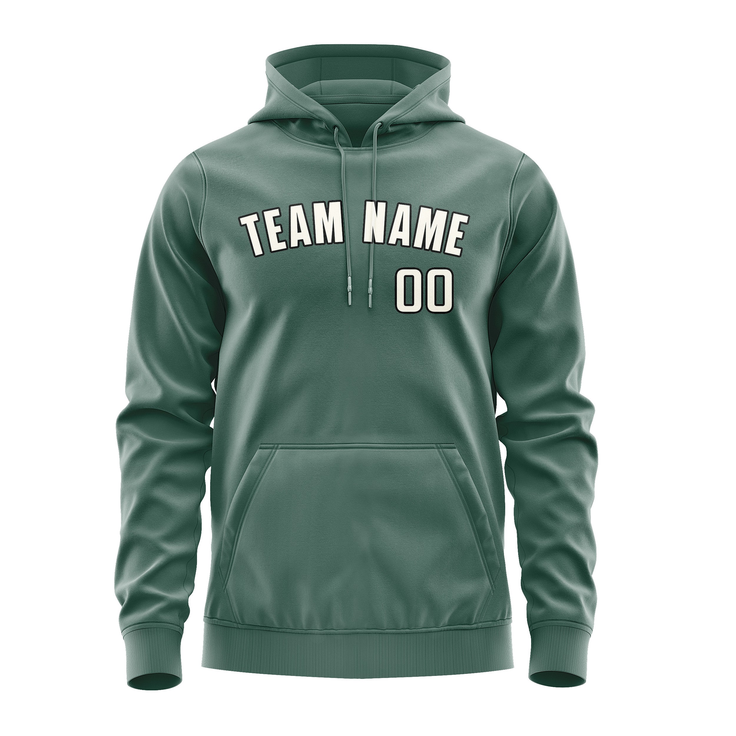 Custom Blue Green Cream Hoodie