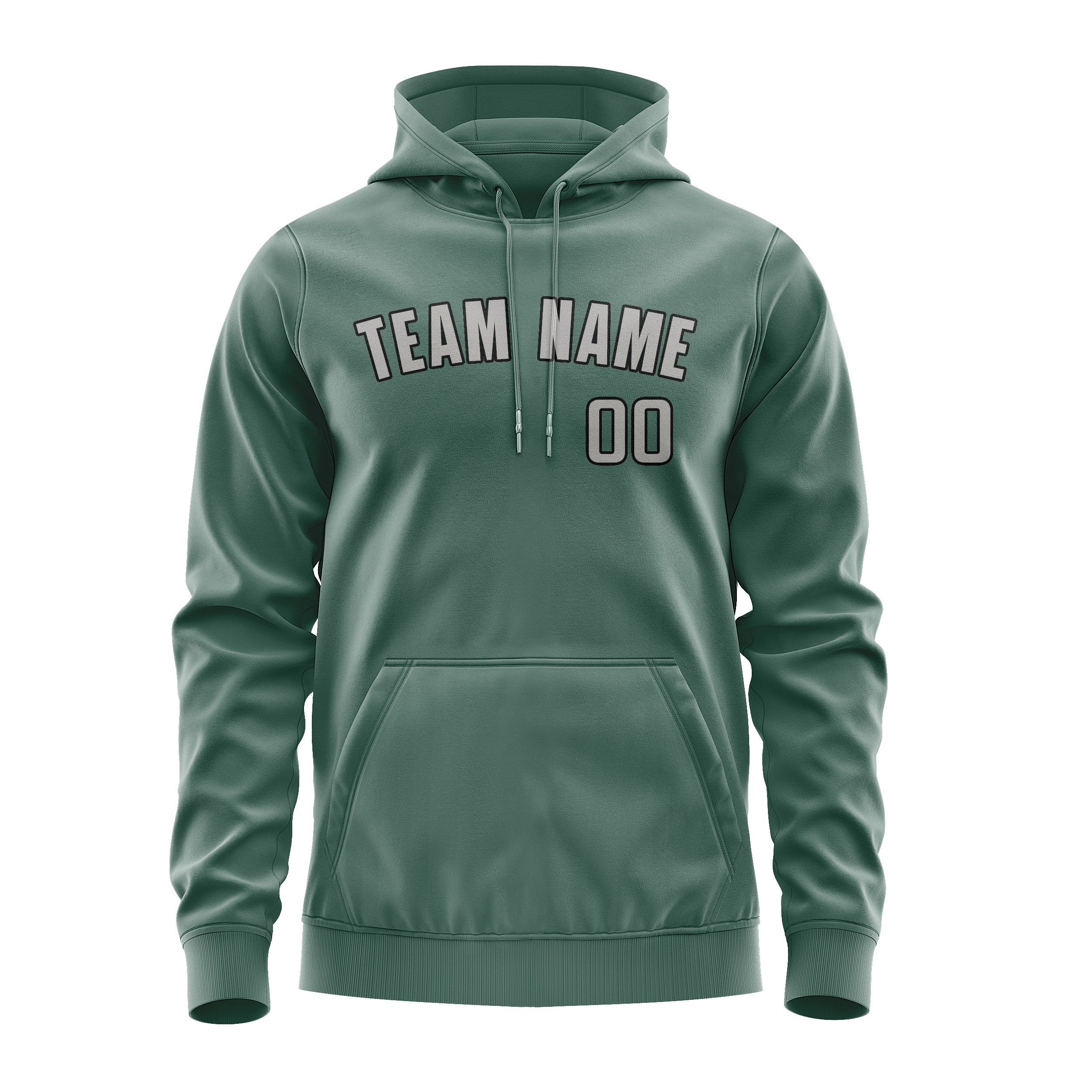 Custom Blue Green Gray Hoodie