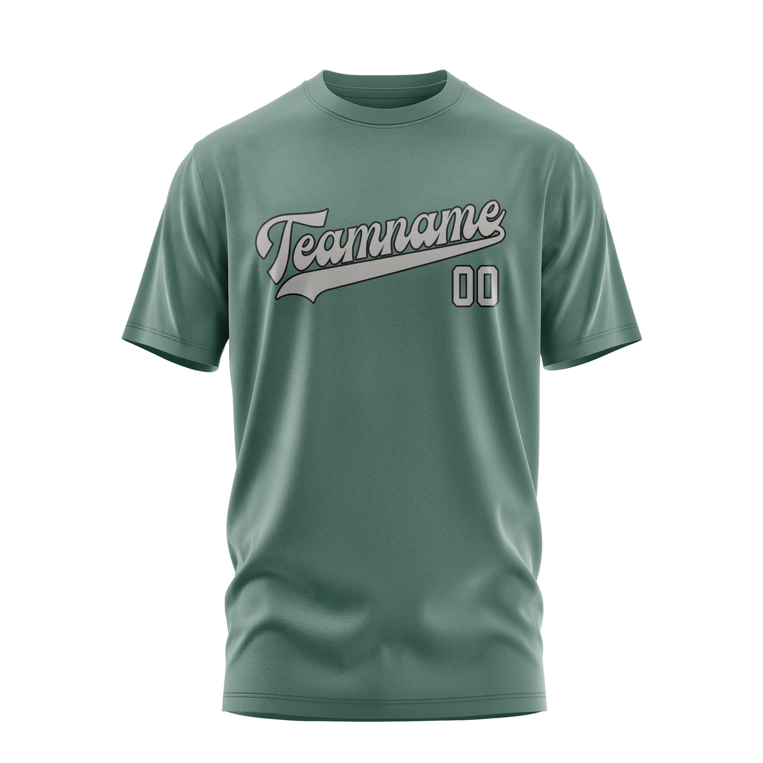 Custom Blue Green Gray T-Shirt