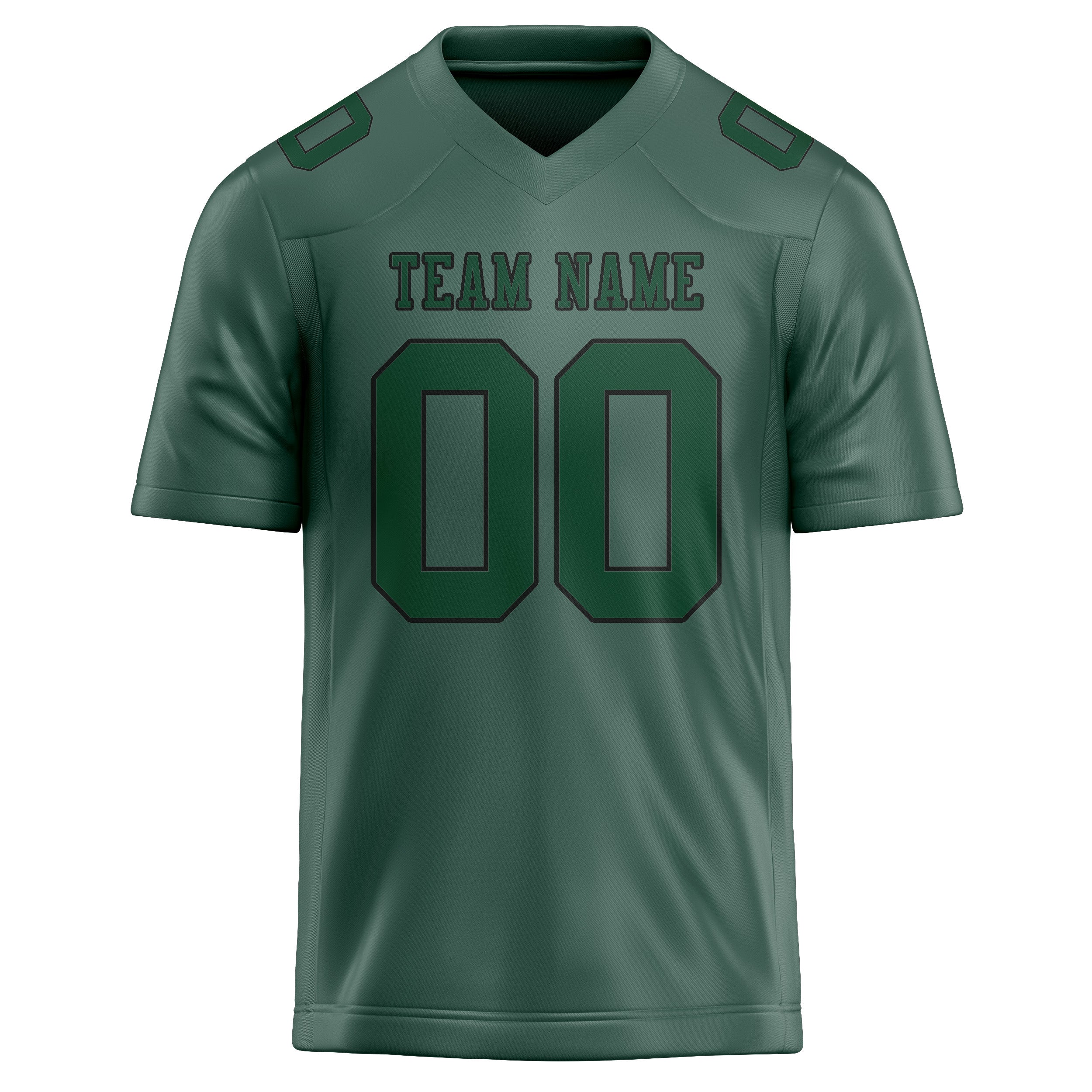 Custom Blue Green Green Football Jersey