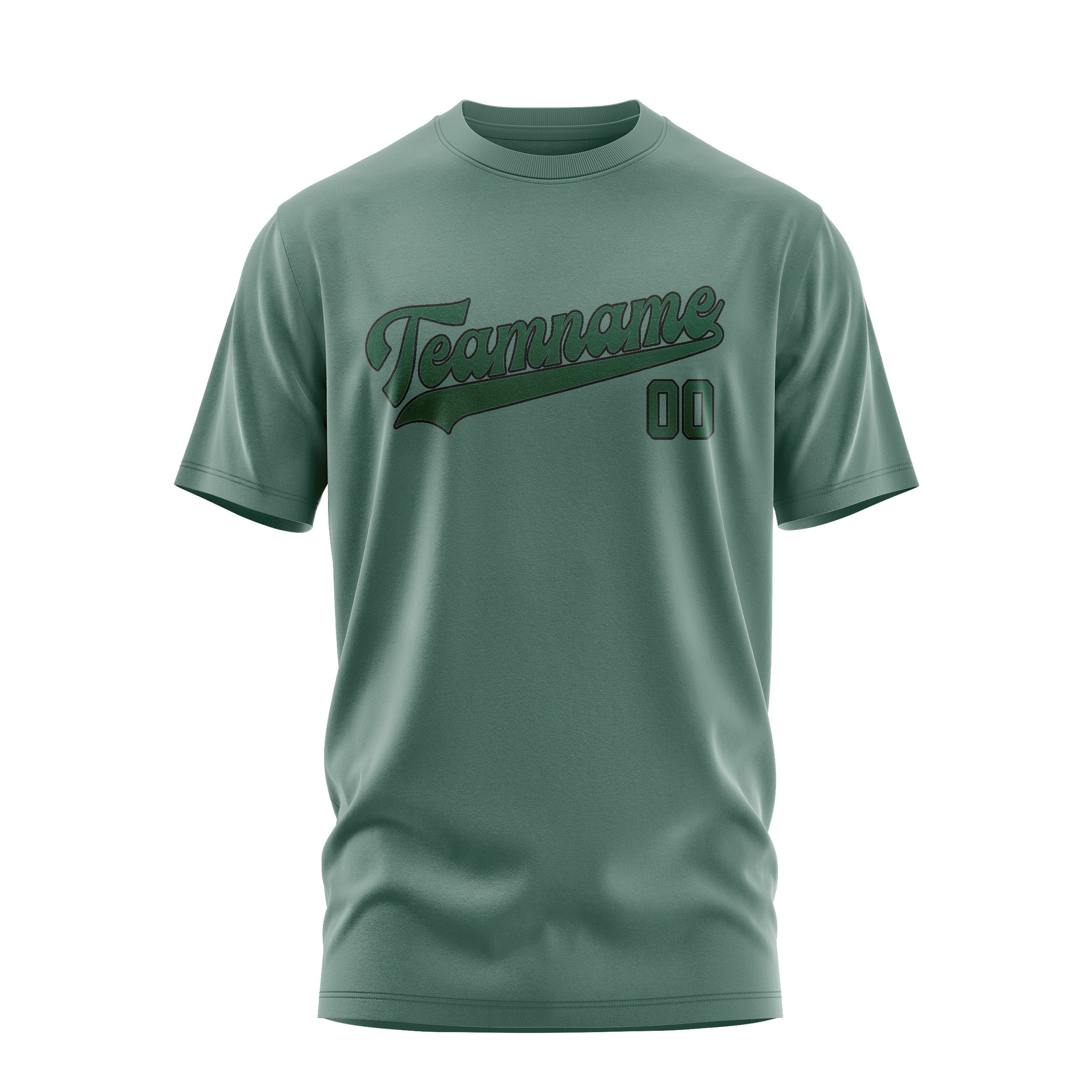 Custom Blue Green Green T-Shirt