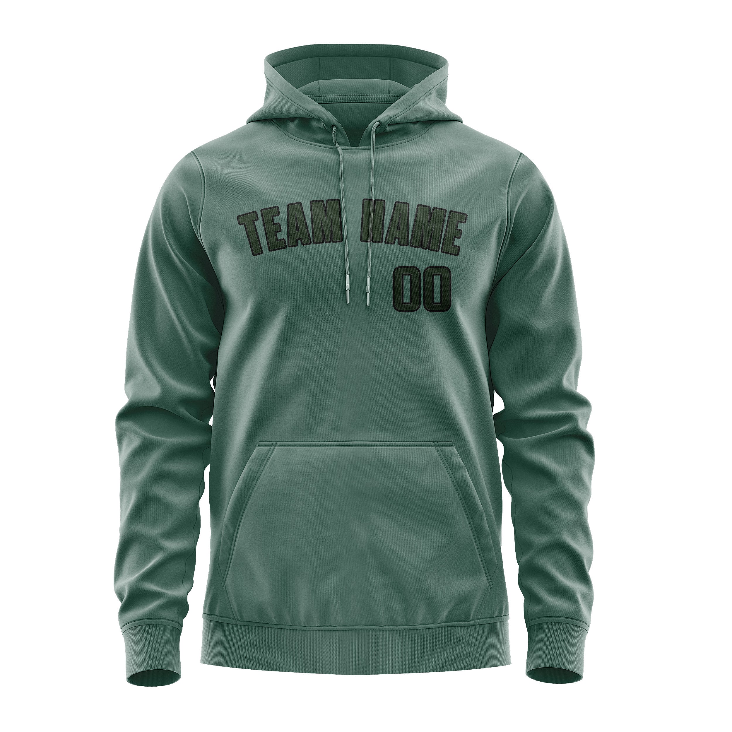 Custom Blue Green Dark Green Hoodie