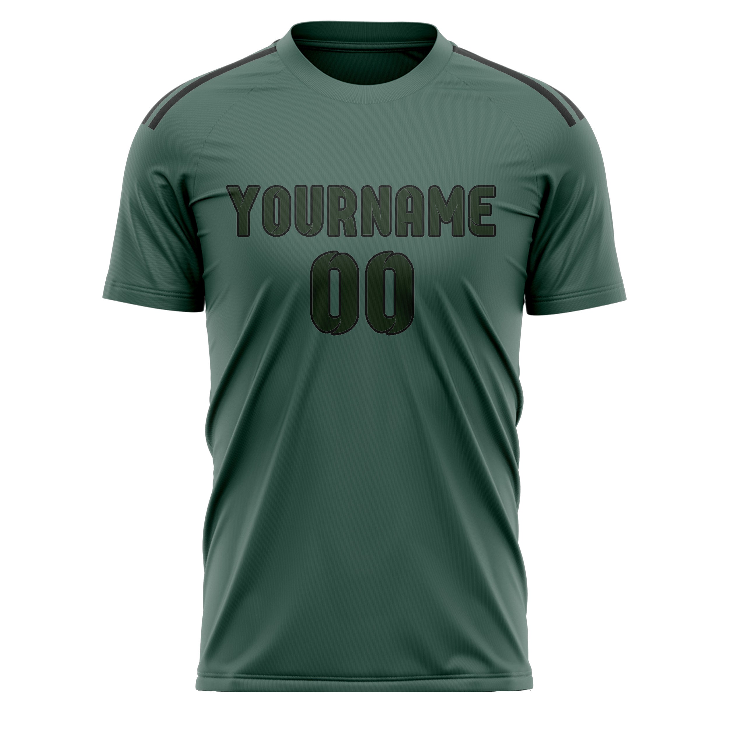 Custom Blue Green Dark Green Soccer Jersey