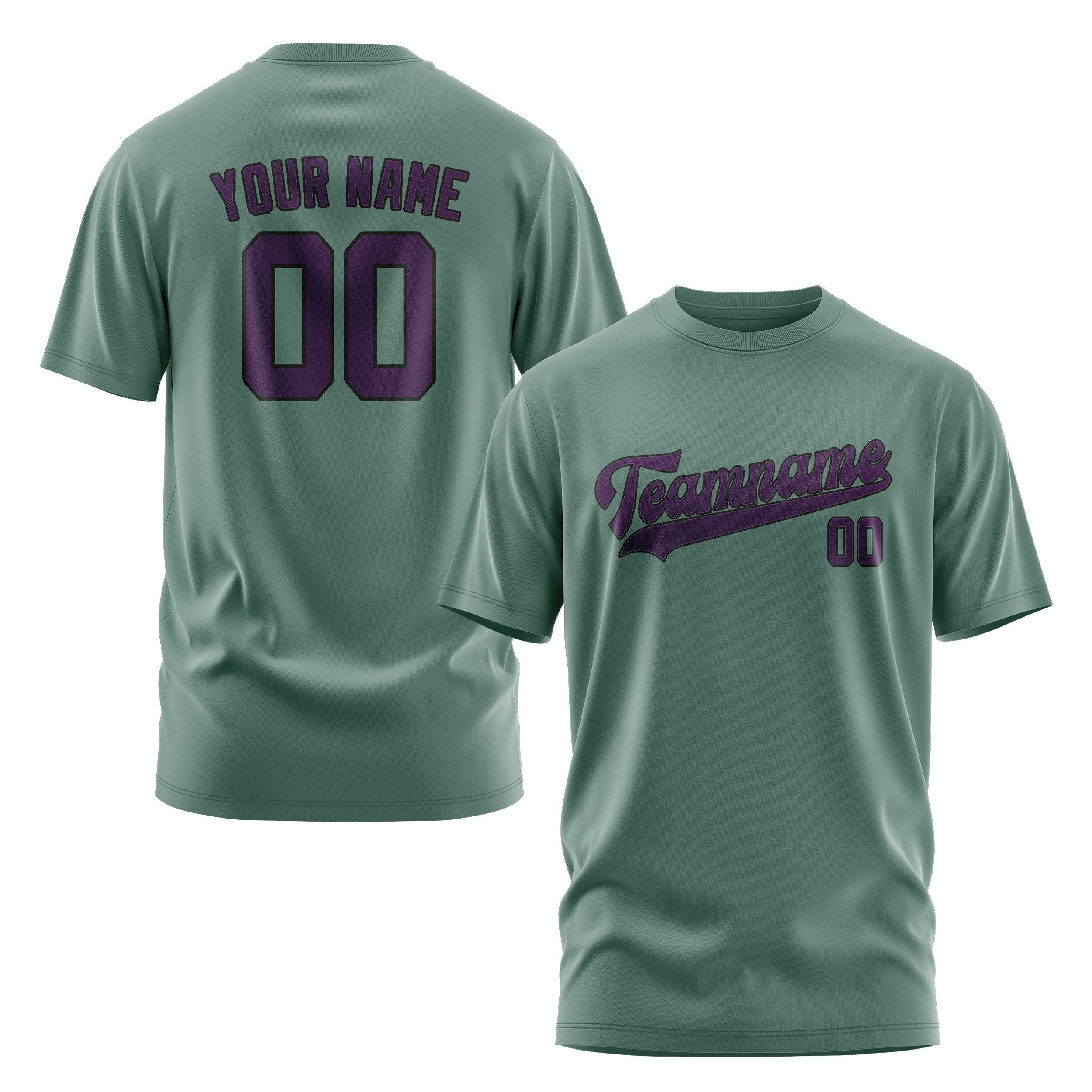 Custom Blue Green Purple T-Shirt