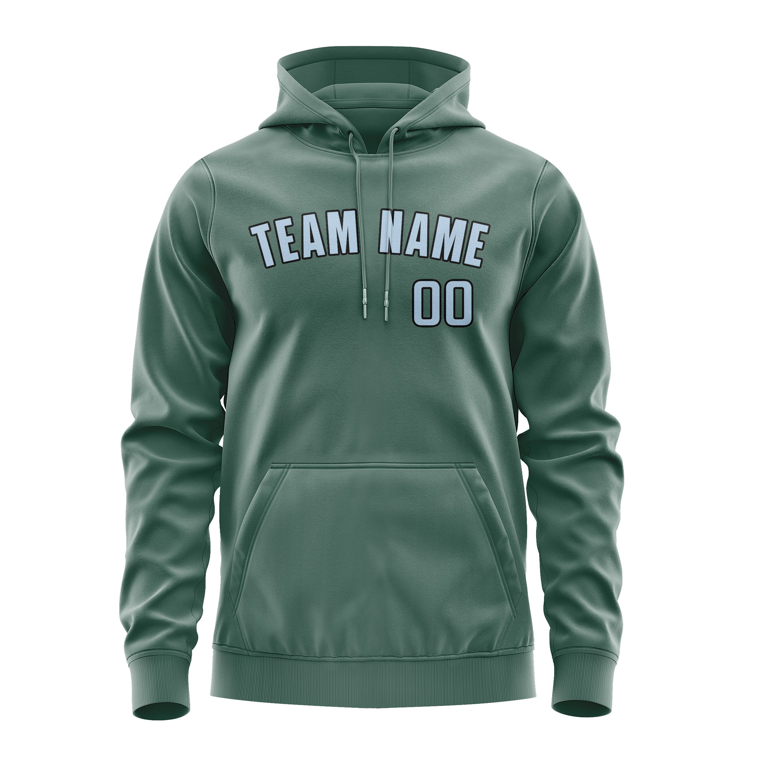 Custom Blue Green Light Blue Hoodie