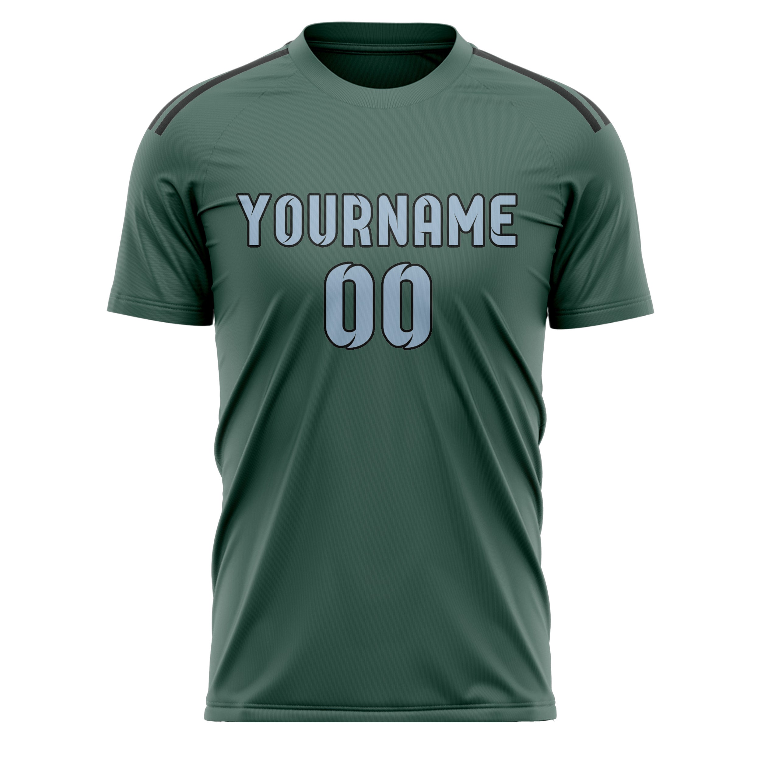 Custom Blue Green Light Blue Soccer Jersey