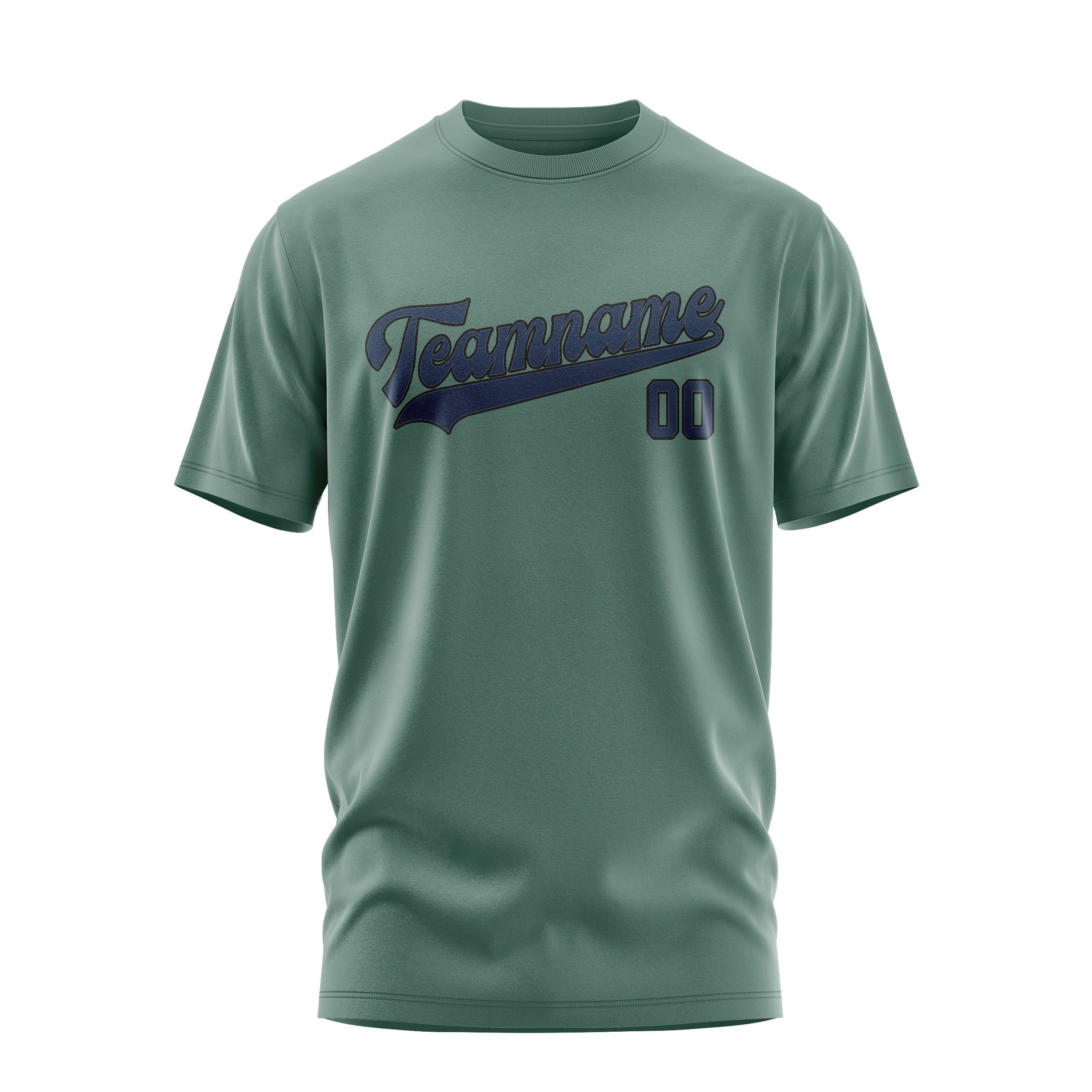 Custom Blue Green Blue T-Shirt
